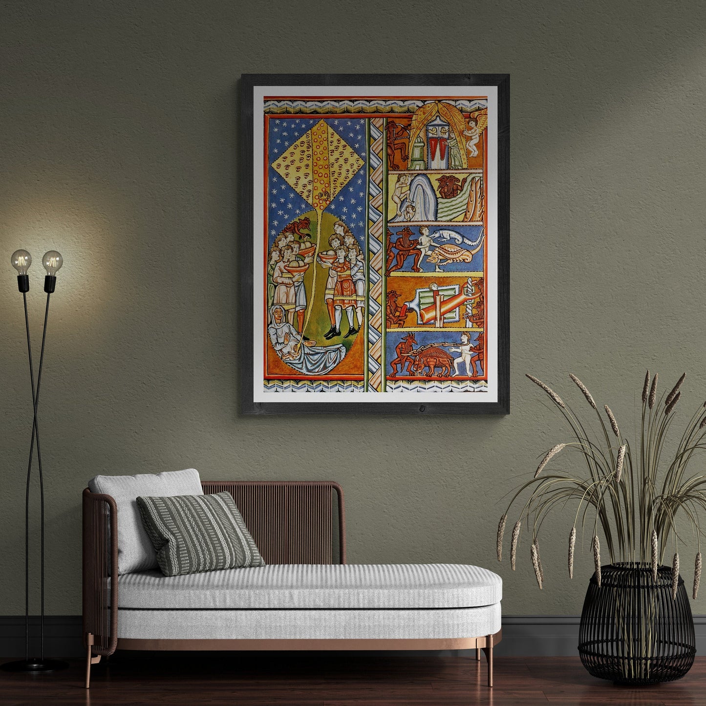 Soul Symphony - A Giclee Print of Hildegard of Bingen’s Masterpiece, Catholic Art Print – Mystic Visions FOSHE ART
