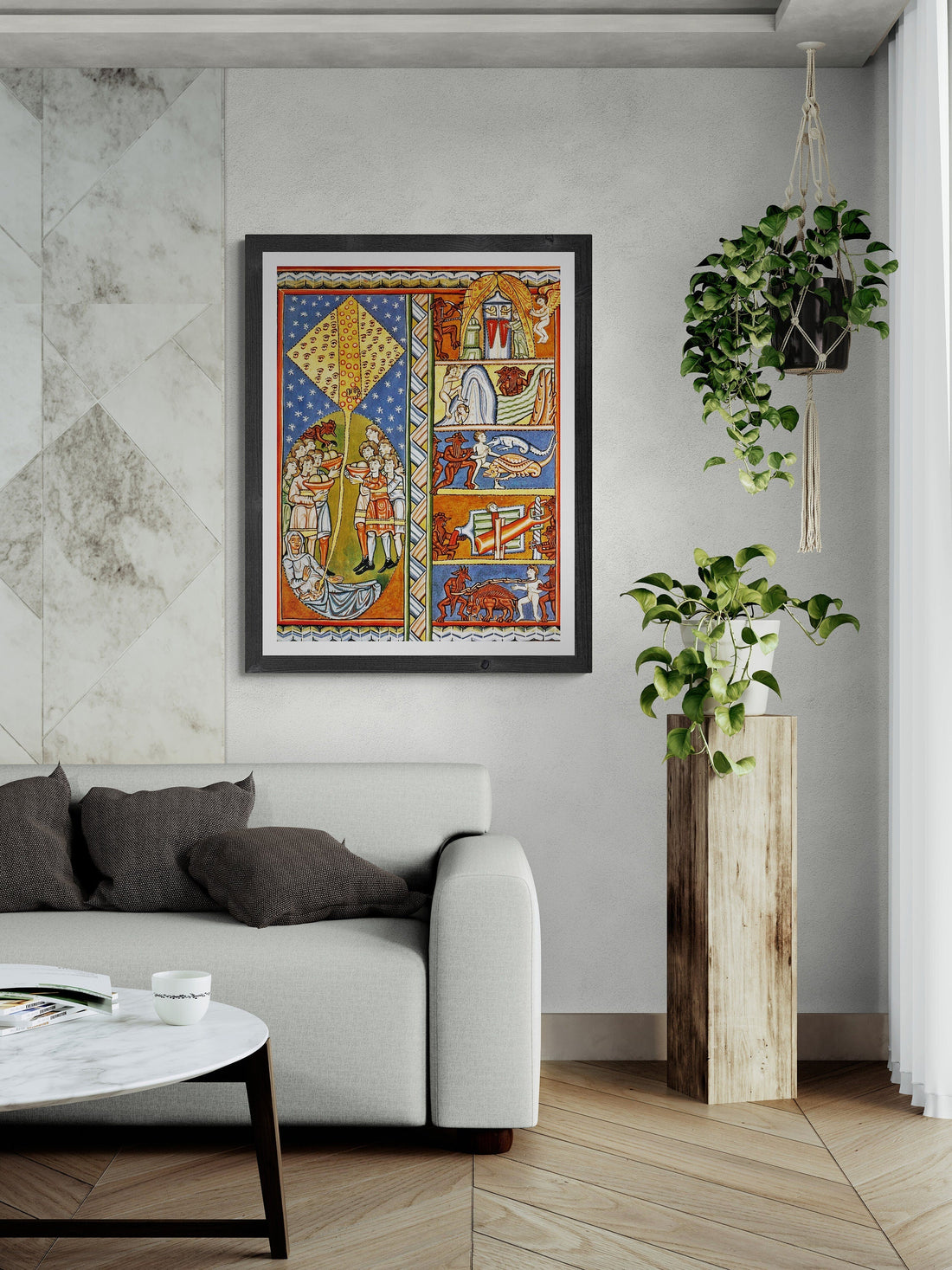 Hildegard of Bingen Giclee Print – Embodiment of Soul, Mystic Art FOSHE ART
