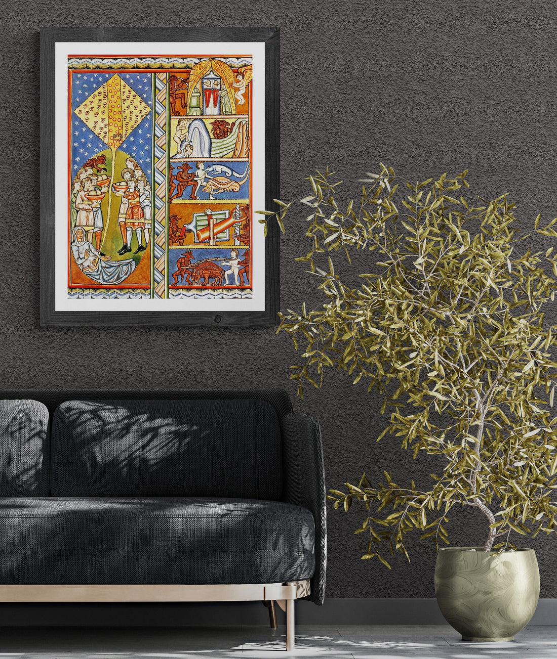 Hildegard of Bingen Giclee Print – Embodiment of Soul, Mystic Art FOSHE ART