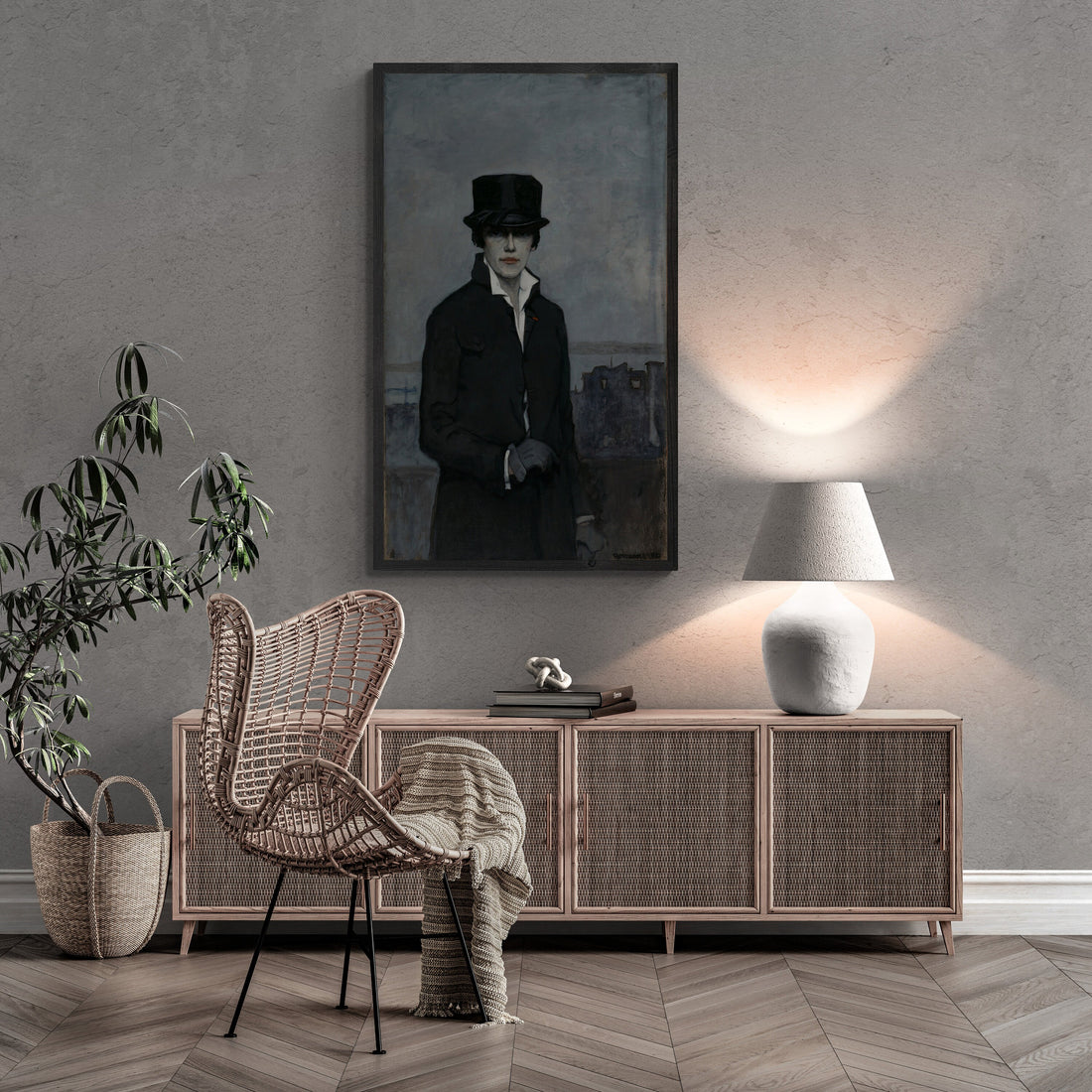 Mystique of Elegance: Romanie Brook’s Self Portrait Giclée Art Print, Canvas Prints, Poster or 3D Hand Finished Premium Print