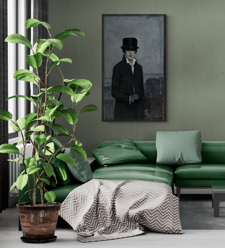 Mystique of Elegance: Romanie Brook’s Self Portrait Giclée Art Print, Canvas Prints, Poster or 3D Hand Finished Premium Print