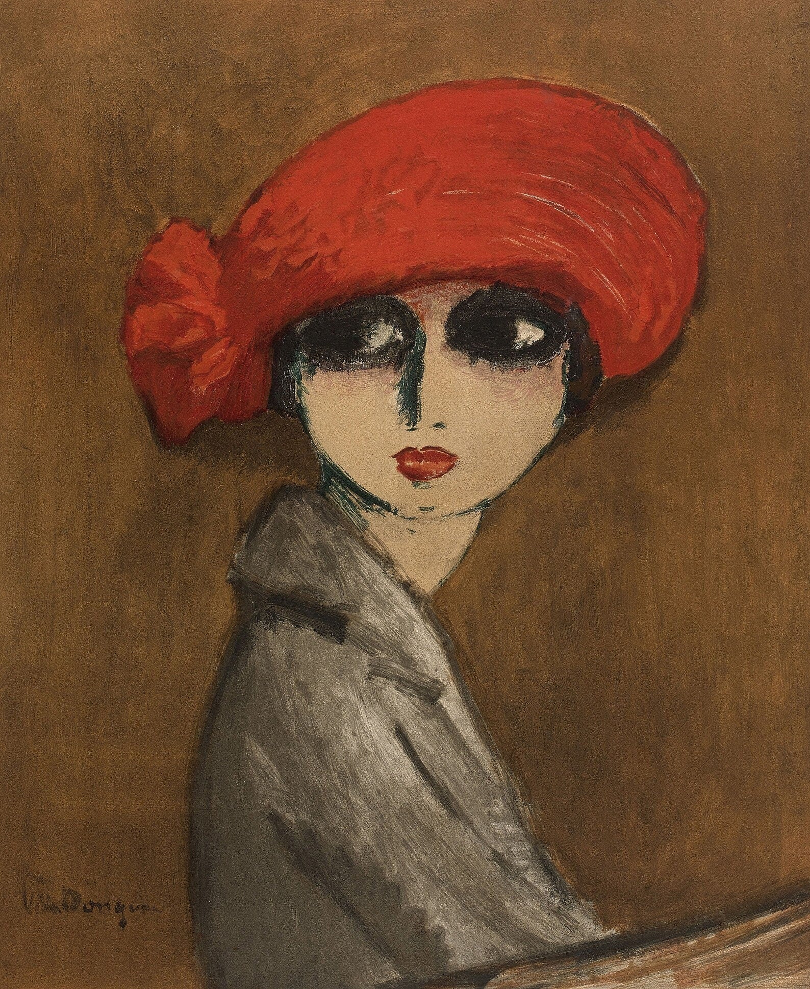 Modern Art Print,Kees Van Dongen, Le coqueloit, Gallery Wall Print, Fauvism art, Premium Giclee, 3D texture Canvas Art, Museum Print, Poster