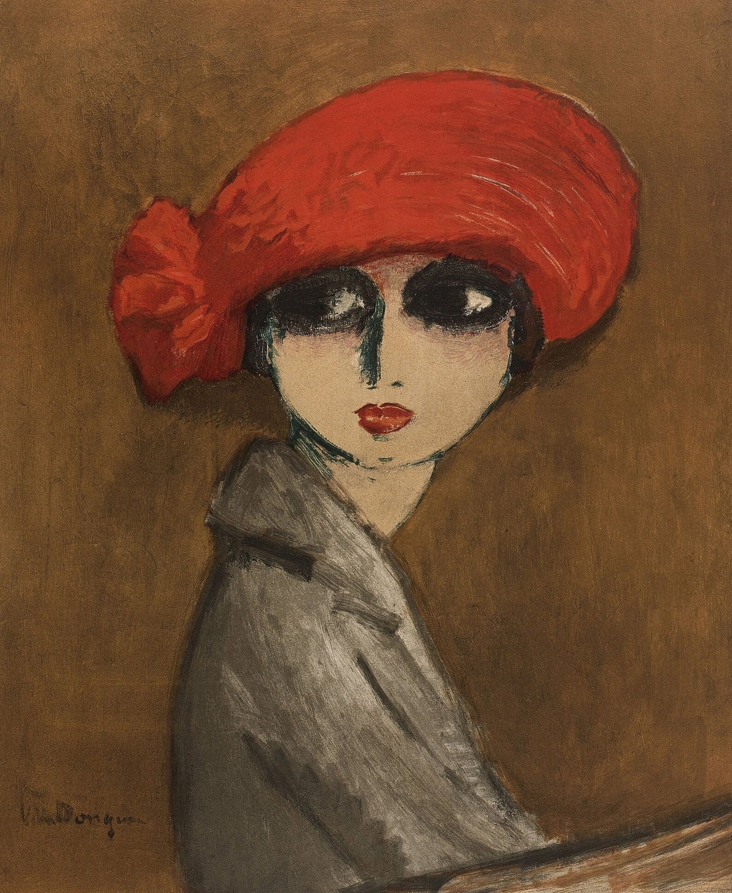 Modern Art Print,Kees Van Dongen, Le coqueloit, Gallery Wall Print, Fauvism art, Premium Giclee, 3D texture Canvas Art, Museum Print, Poster