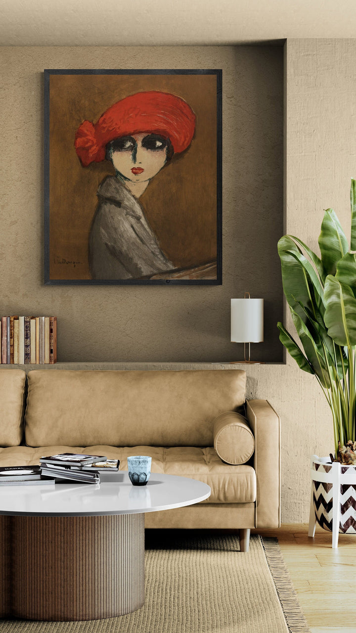 Modern Art Print,Kees Van Dongen, Le coqueloit, Gallery Wall Print, Fauvism art, Premium Giclee, 3D texture Canvas Art, Museum Print, Poster