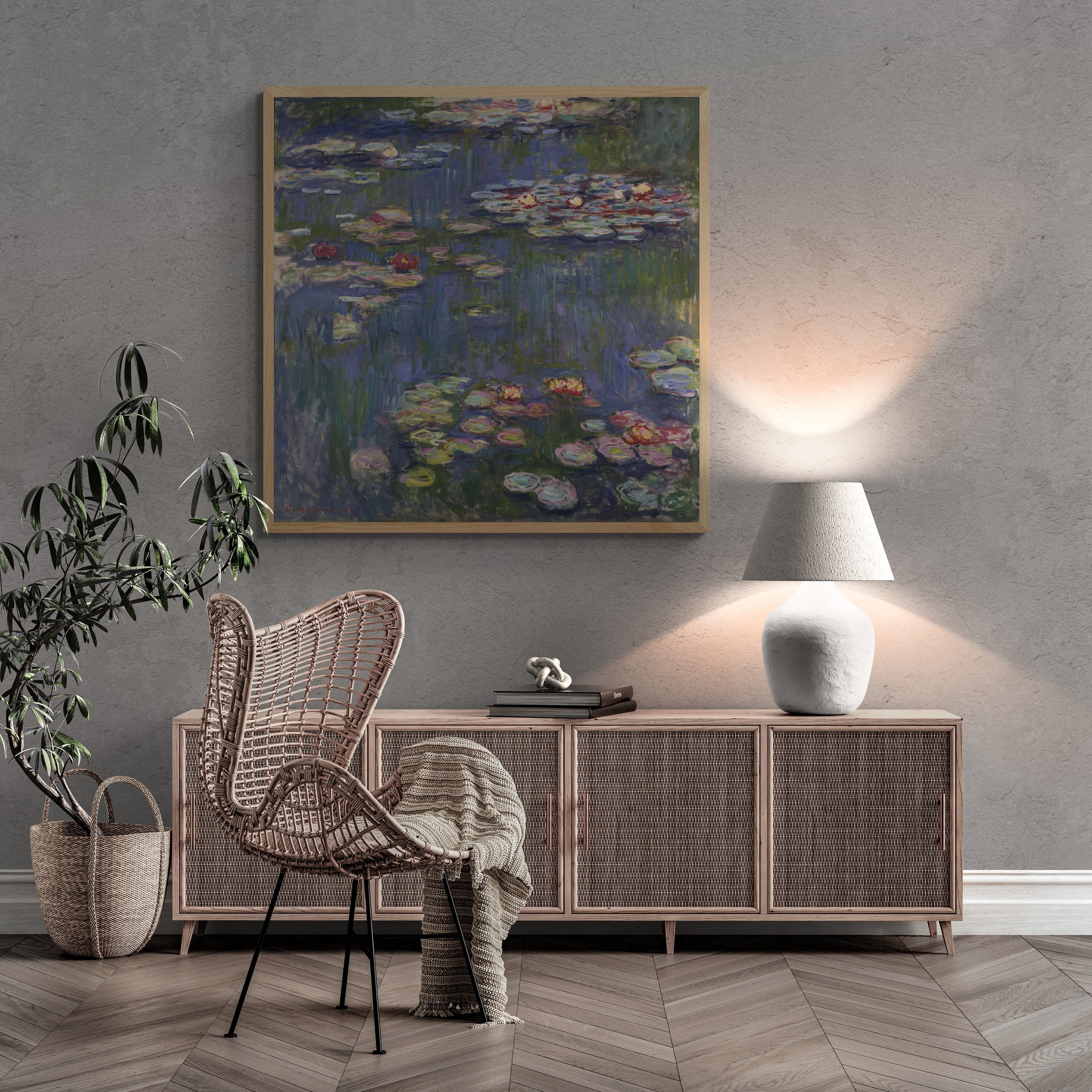 Claude Monet Water Lilies Giclee Art Print, Iconic Home Decor FOSHE ART