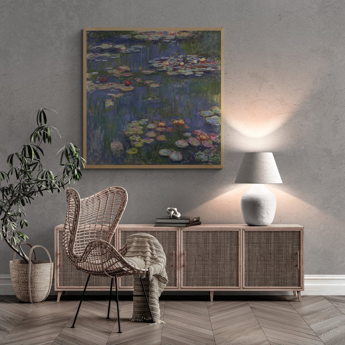 Claude Monet Water Lilies Giclee Art Print, Iconic Home Decor FOSHE ART