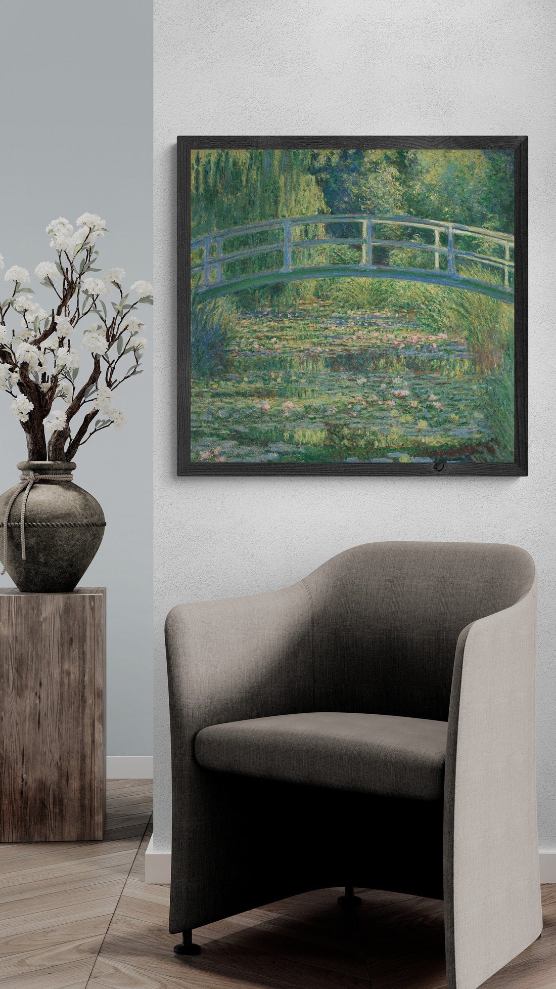 Monet's Water Lily Pond Print: Giclee Art Paper, Canvas Reproduction FOSHE ART