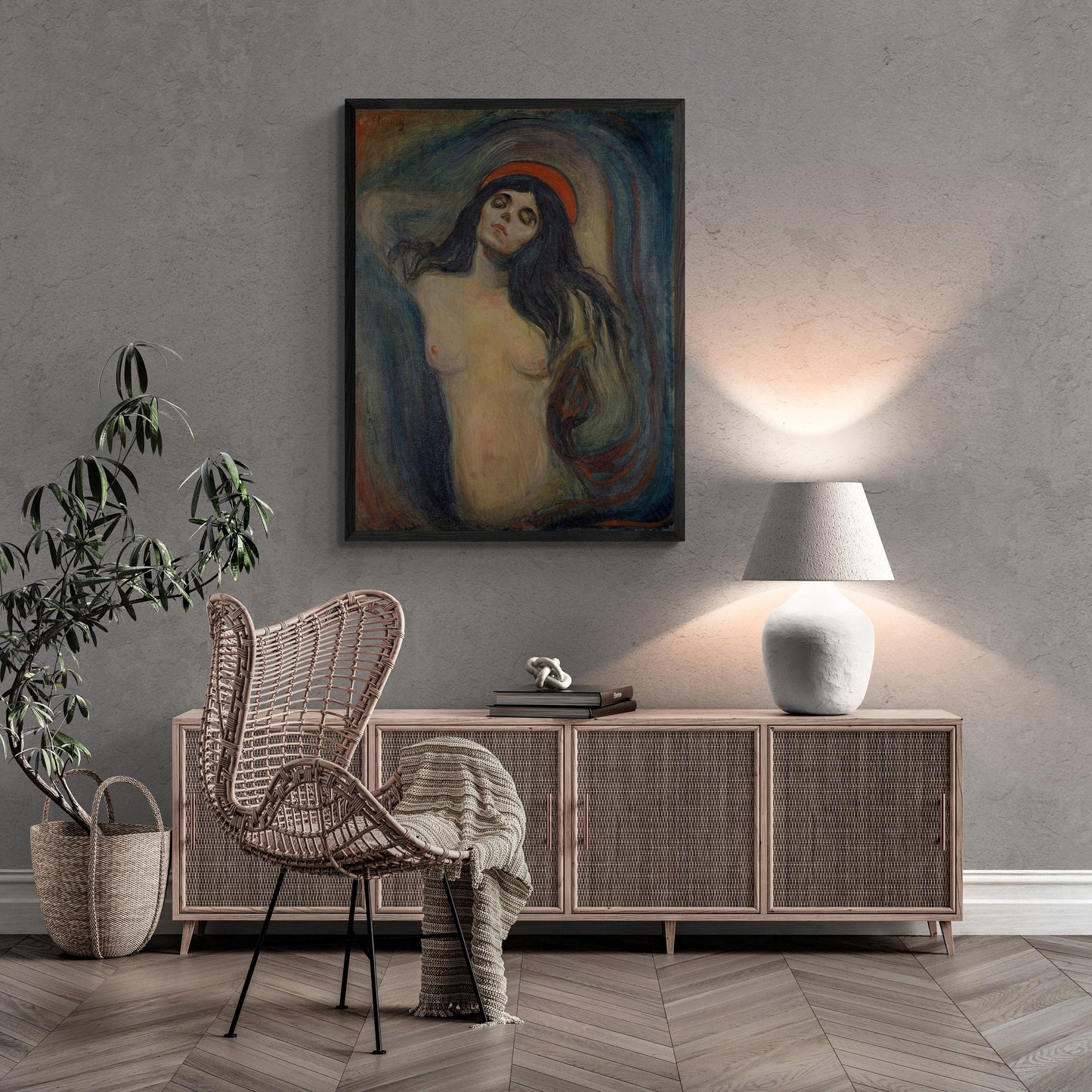 Timeless Beauty: Madonna by Edvard Munch  Giclee Print Reproduction Painting, Heavyweight print on Fineart paper or museum quality poster FOSHE ART