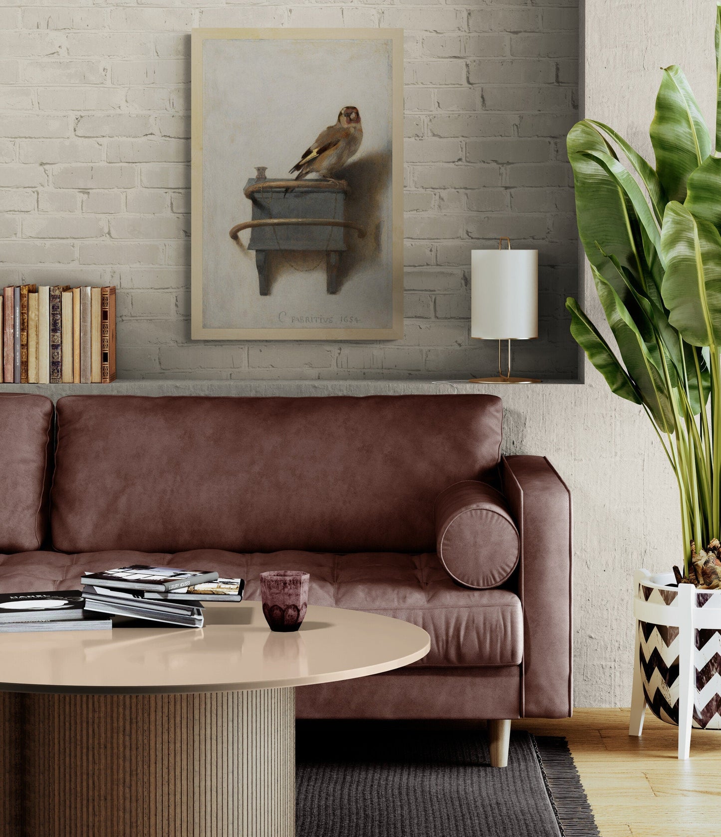 The Goldfinch by Carel Fabritius, Premium Giclée Art Print, Heavyweight paper/ art canvas, 3D printed with texture and brush strokes FOSHE ART