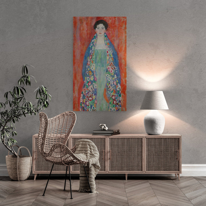 Enchanting Elegance: Reproduction Art Print of Klimt’s ‘Portrait of Fräulein Lieser, Vintage Art, Paper / Canvas Prints, Poster or 3D print FOSHE ART