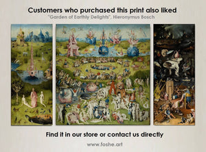Hieronymus Bosch, Christ in Limbo ,Heavyweight paper / real art canvas, Print on canvas or paper, original large art,
