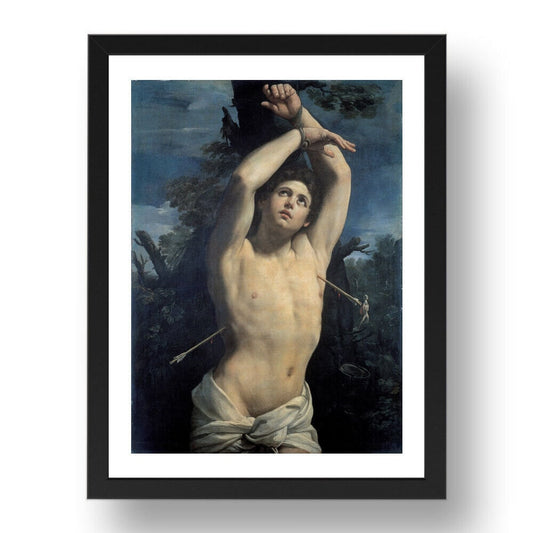 Eternal Grace: The Saint Sebastian Masterpiece by Guido Reni, Heavyweight paper/ art canvas, Catholic Art Prints FOSHE ART