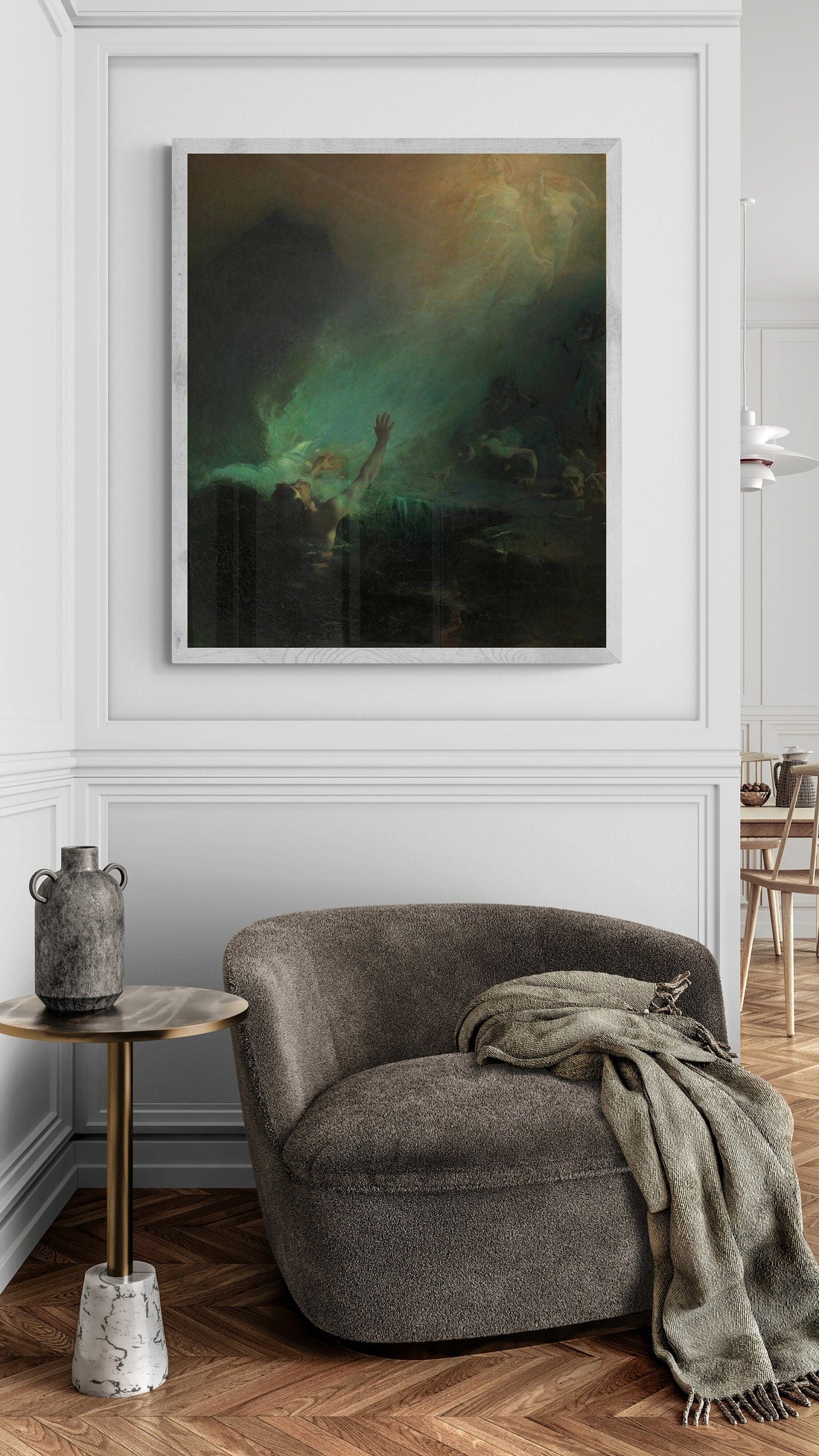 Mystical Mermaids: John Longstaff’s ‘The Sirens’ Art Print Reproduction, Museum Poster, Giclée Art, Canvas, Poster, Premium Art FOSHE ART