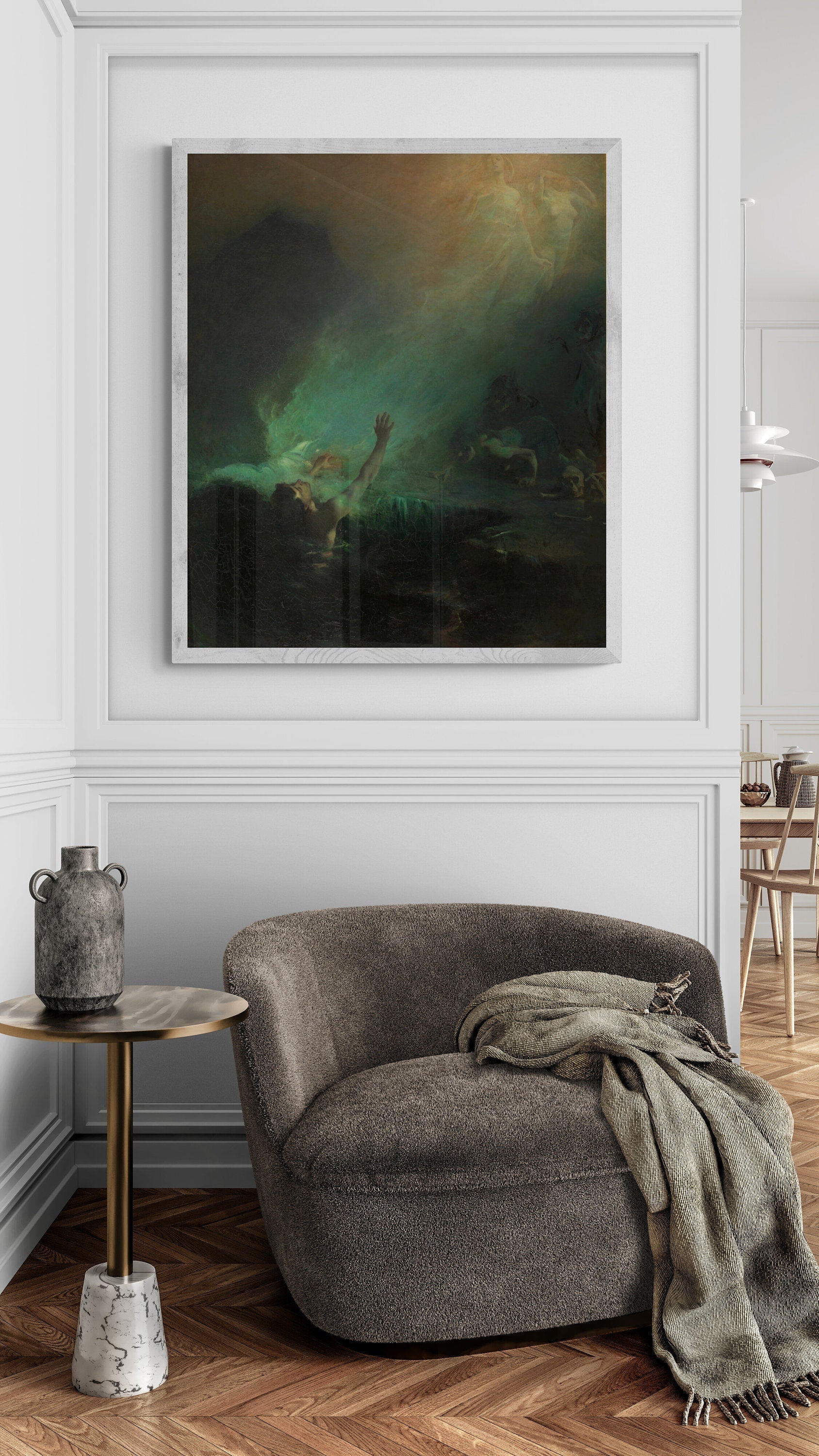 John Longstaff 'The Sirens' Giclée Art Print: Mystical Mermaid Poster FOSHE ART