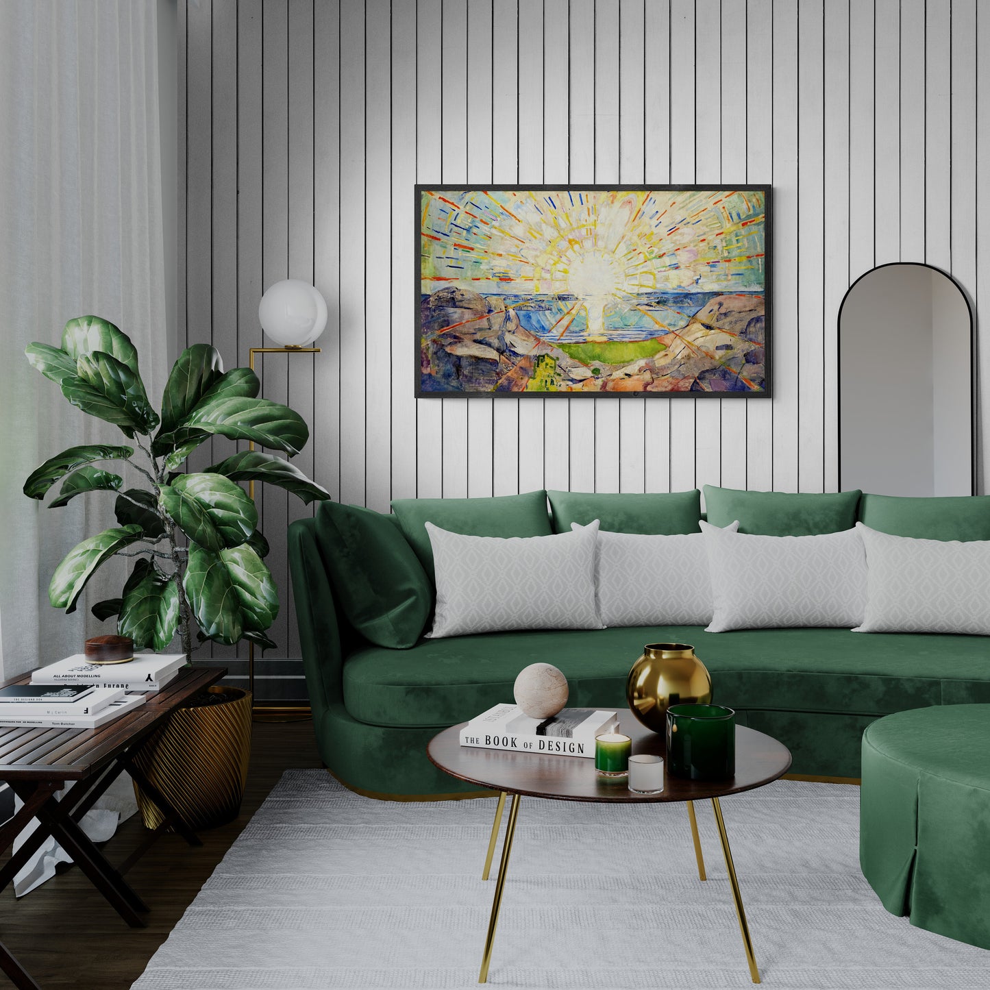 Eternal Radiance: Giclee Art Print of ‘The Sun’ by Edvard Munch, Canvas Prints, Poster or 3D Hand Finished Premium Print