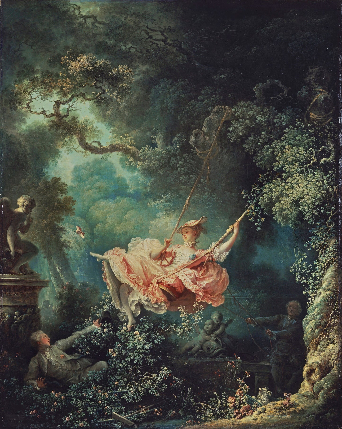 Enchanting Giclee Art Print: ‘The Swing’ by Fragonard, Canvas Prints, Poster or 3D Hand Finished Premium Print FOSHE ART
