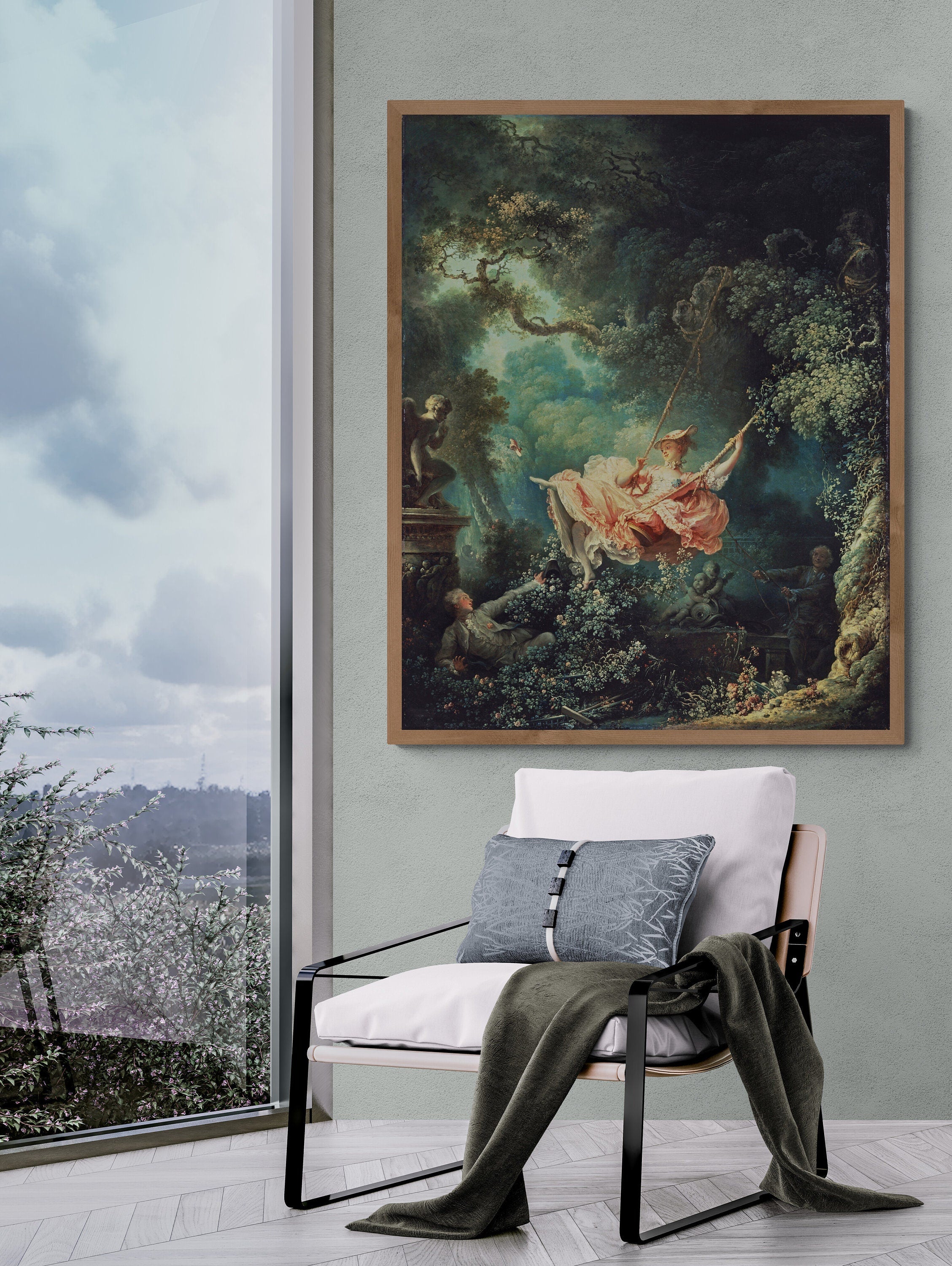 Enchanting Giclee Art Print: ‘The Swing’ by Fragonard, Canvas Prints, Poster or 3D Hand Finished Premium Print FOSHE ART