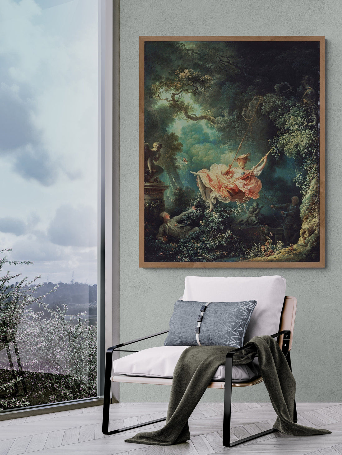 Enchanting Giclee Art Print: ‘The Swing’ by Fragonard, Canvas Prints, Poster or 3D Hand Finished Premium Print FOSHE ART