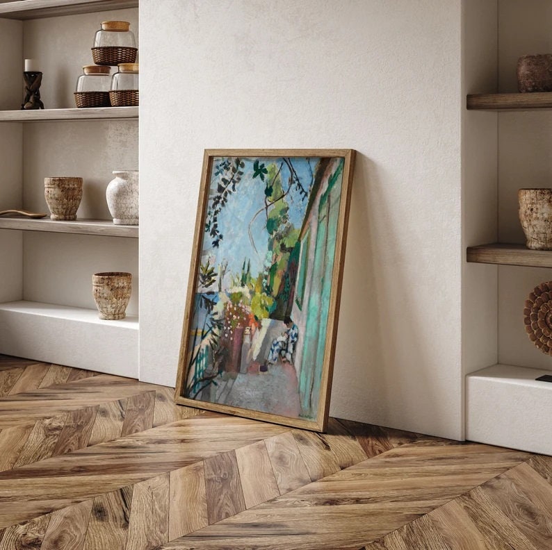 French Riviera Dreams: Matisse’s Saint-Tropez Terrace Wall art, Henri Matisse print, Exhibition Print, Matisse Wall Decor, Gift Idea FOSHE ART