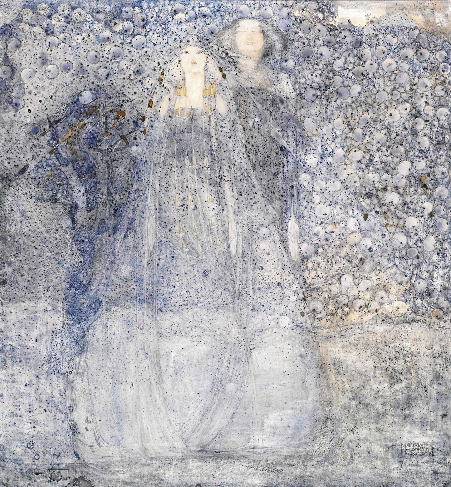 The Silver Apples of the Moon by Margaret MacDonald Museum-Quality Art Print on Canvas and Paper or 3D texture Canvas Art with brush strokes FOSHE ART