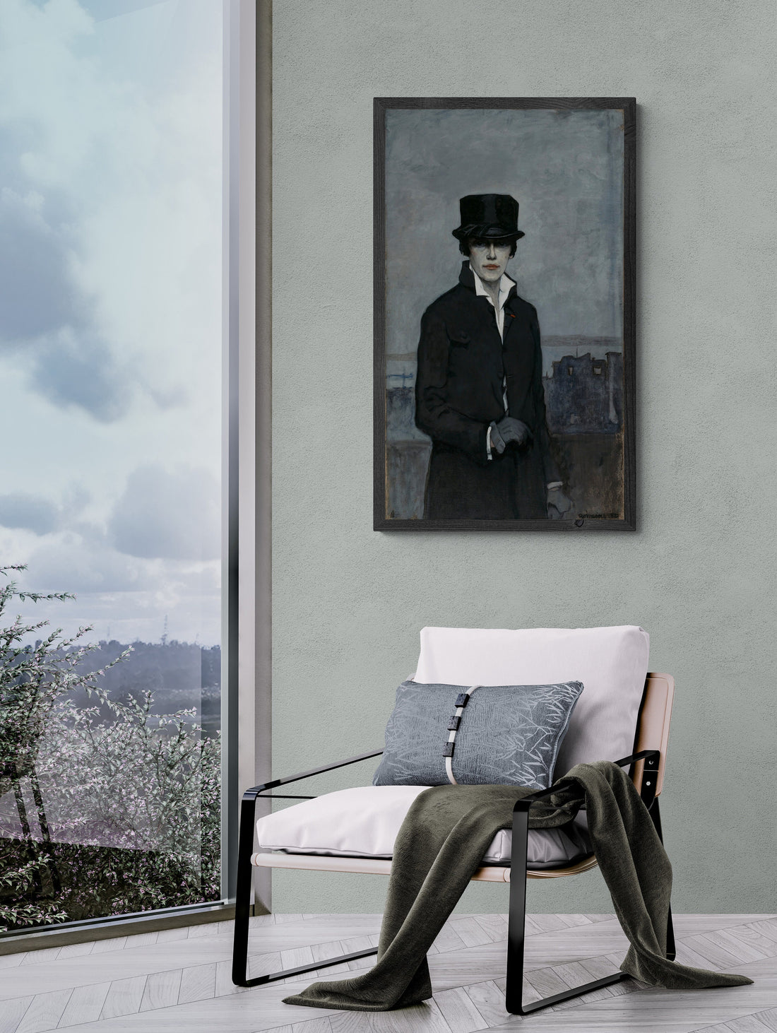 Mystique of Elegance: Romanie Brook’s Self Portrait Giclée Art Print, Canvas Prints, Poster or 3D Hand Finished Premium Print