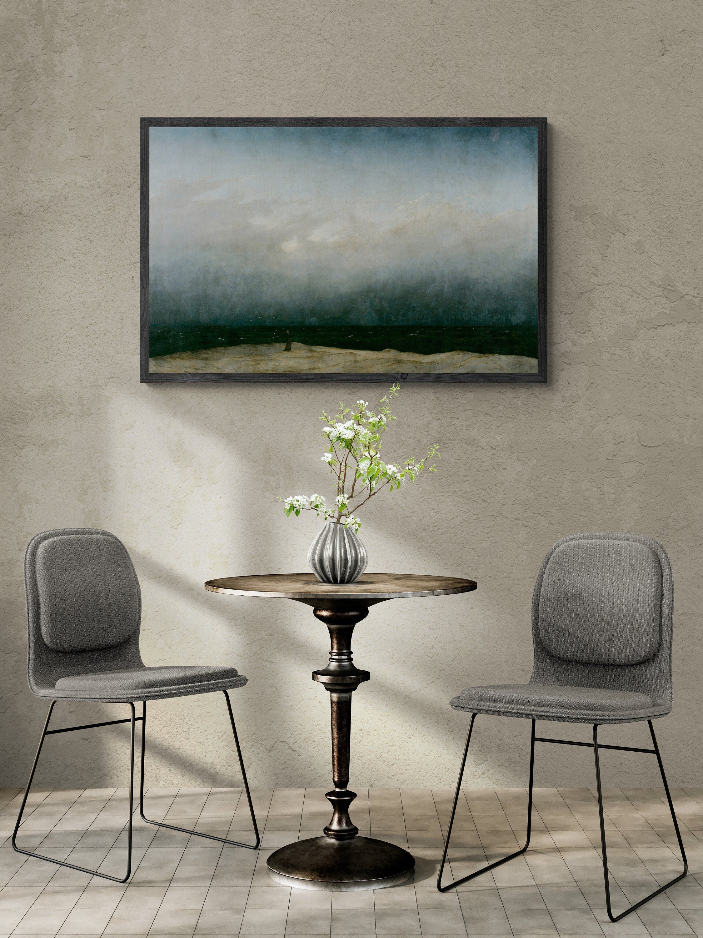 Monk by the Sea Art Print: Caspar David Friedrich Giclée Canvas or Paper FOSHE ART