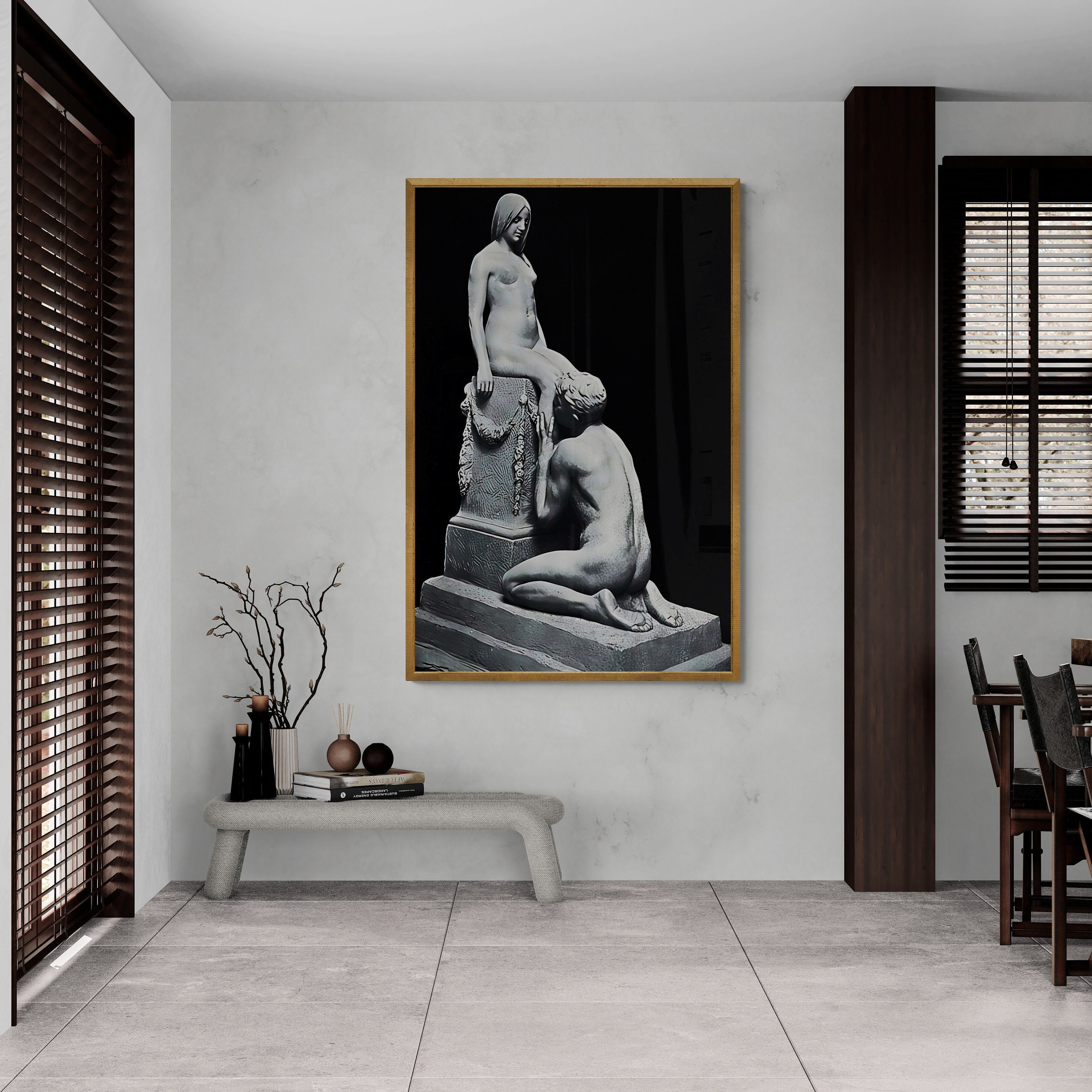 Eternal Devotion: Stephan Sinding Adoration, Giclée Art Print, museum quality paper/art canvas, 3D printed with texture and brush strokes FOSHE ART