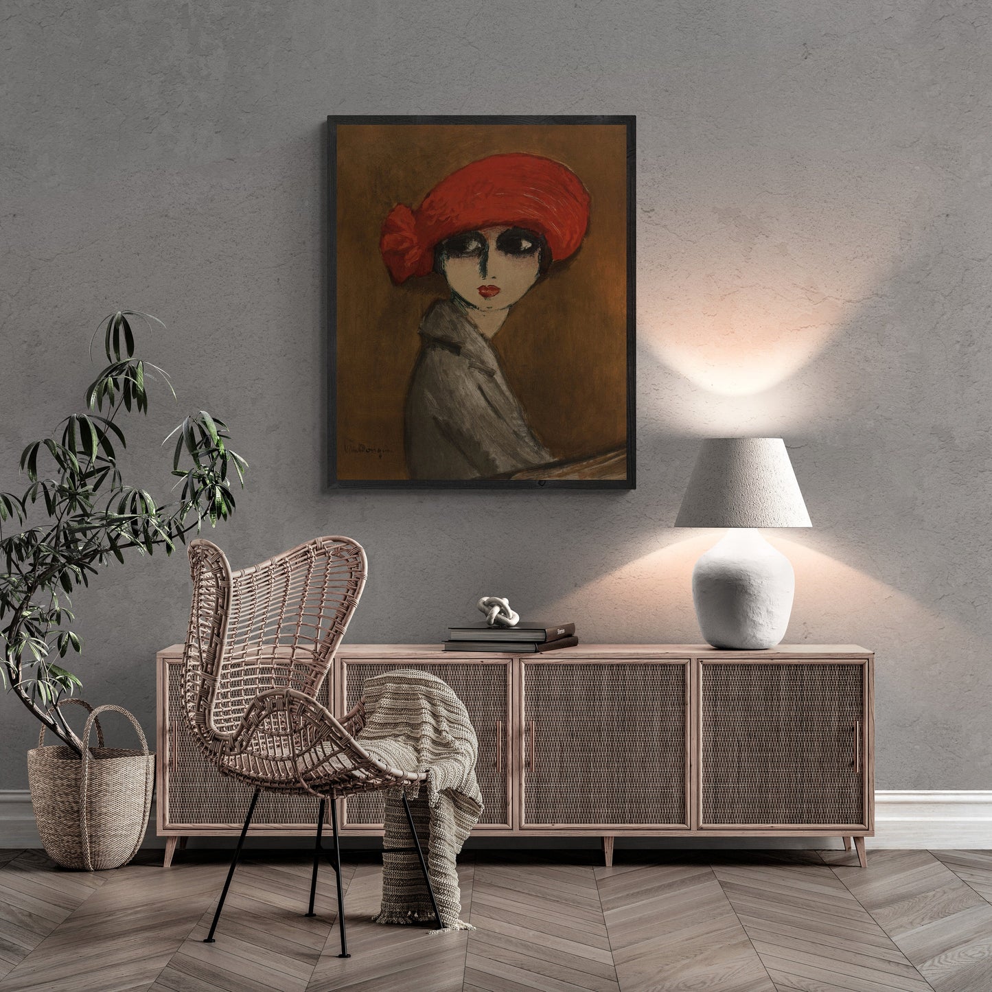 Modern Art Print,Kees Van Dongen, Le coqueloit, Gallery Wall Print, Fauvism art, Premium Giclee, 3D texture Canvas Art, Museum Print, Poster