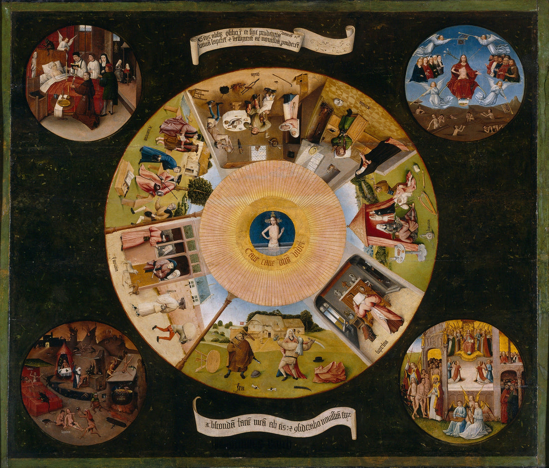 Hieronymus Bosch 'Seven Deadly Sins' Giclee Canvas Art Print FOSHE ART