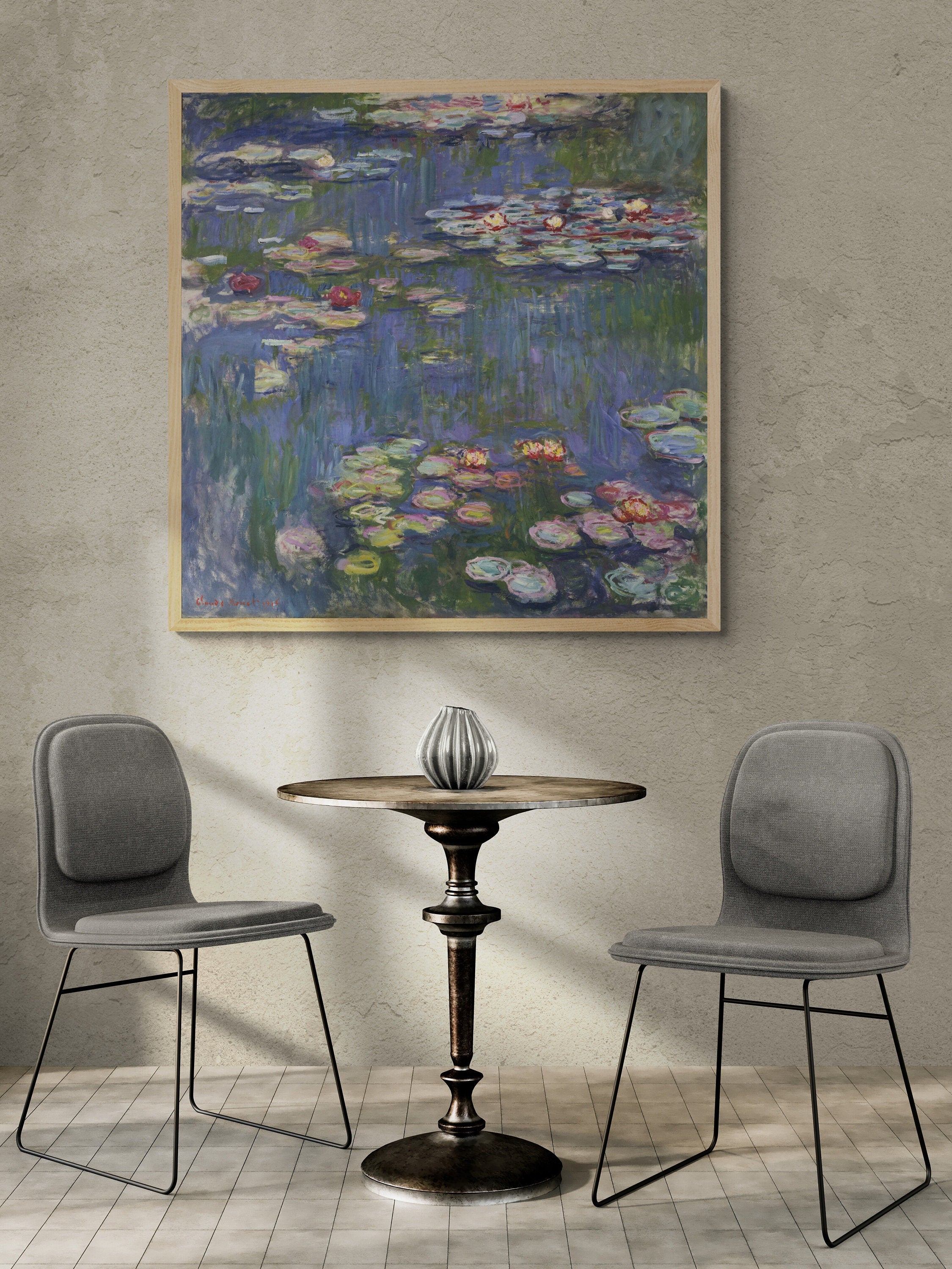 Serene Water Lilies, Claude Monet iconic Giclee Art Print, Home Decor, Poster, Canvas, Poster, Premium Art