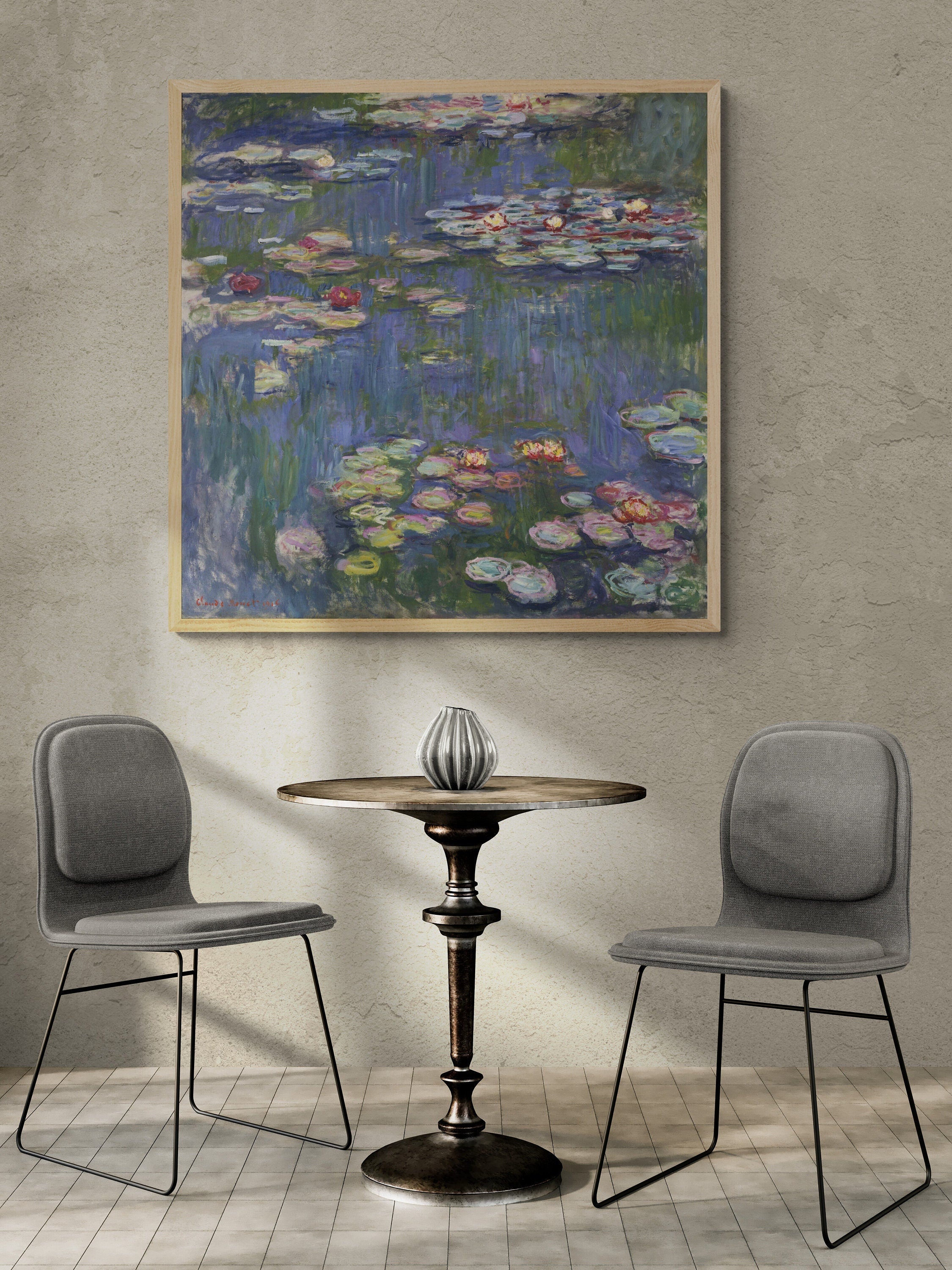 Claude Monet Water Lilies Giclee Art Print, Iconic Home Decor FOSHE ART