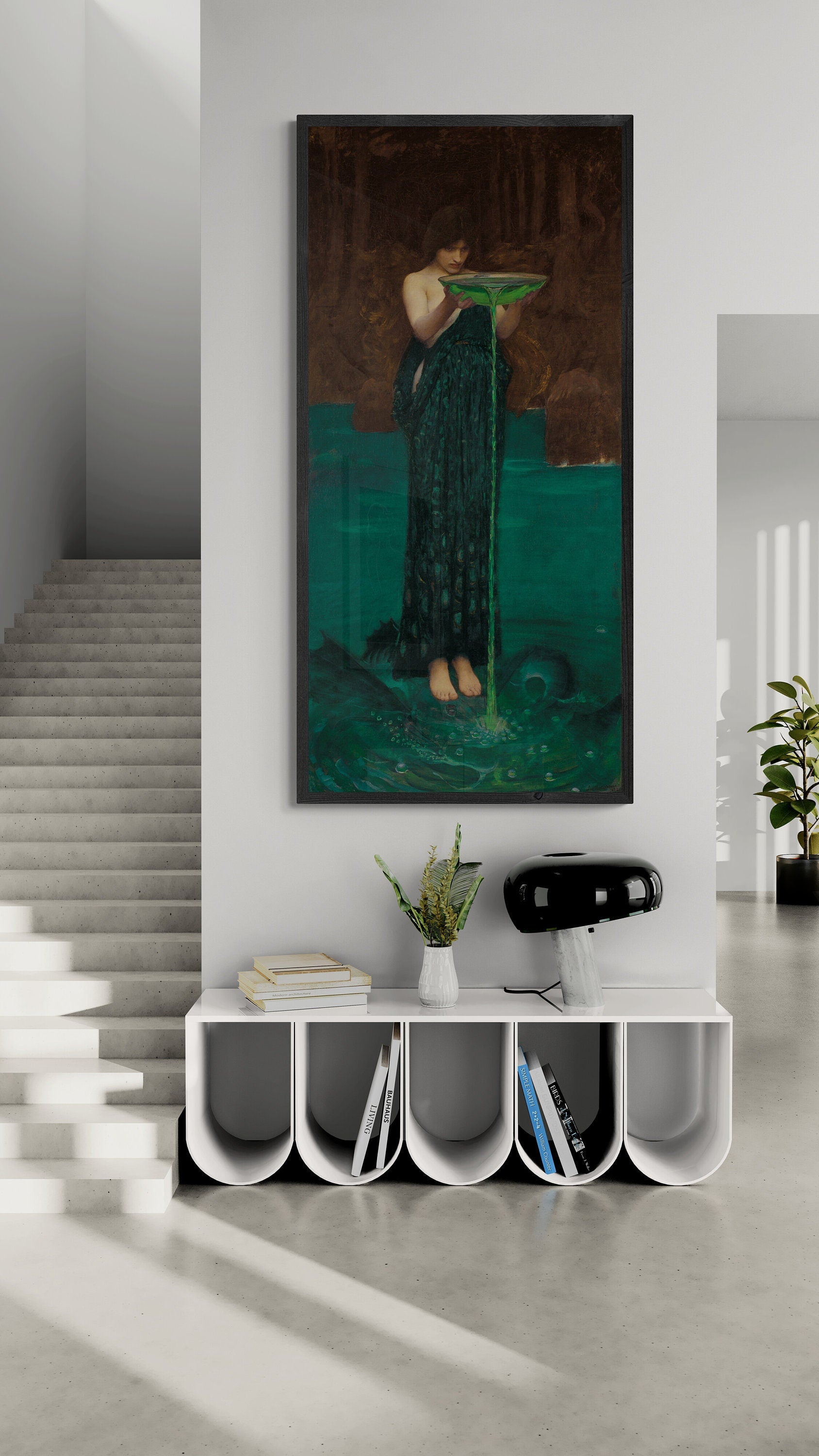 Enchanting Circe Invidiosa Art Print – Mythological Fine Art Reproduction, Giclee Paper / Canvas Prints, Poster or 3D Hand Finished Print