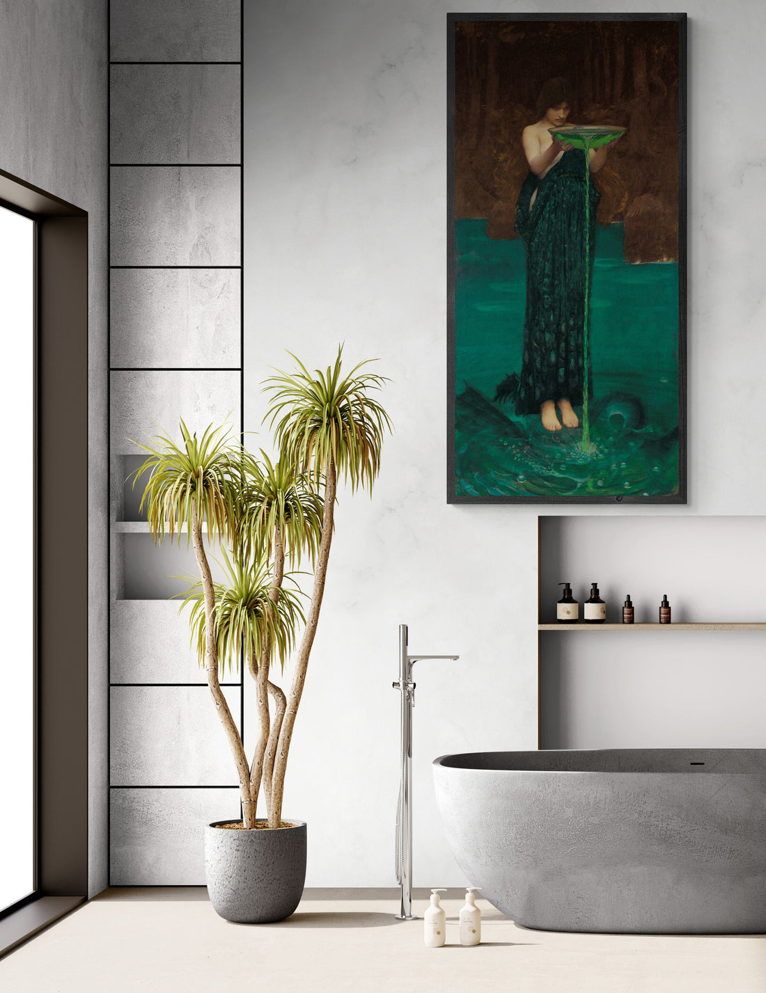 Enchanting Circe Invidiosa Art Print – Mythological Fine Art Reproduction, Giclee Paper / Canvas Prints, Poster or 3D Hand Finished Print