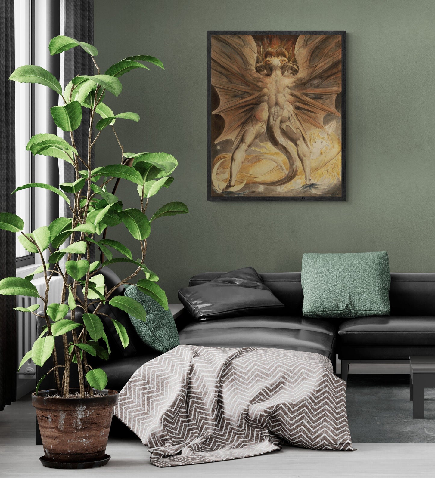 The Cosmic Battle: The Great Red Dragon and the Woman Clothed with the Sun Heavyweight paper/ art canvas, 3D printed with texture and brush FOSHE ART