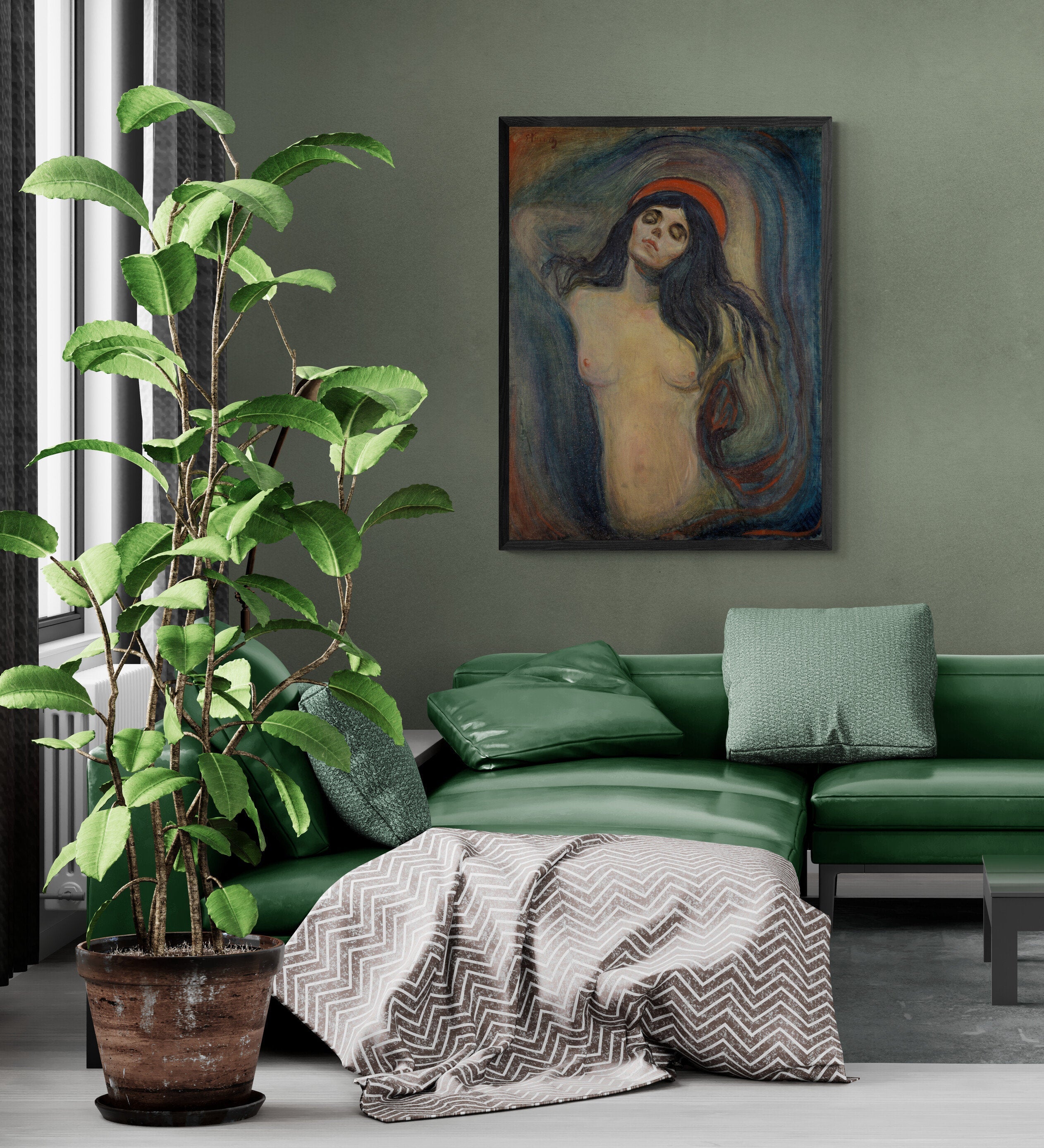 Edvard Munch Madonna Art Print: Museum Quality Giclee Canvas or poster FOSHE ART