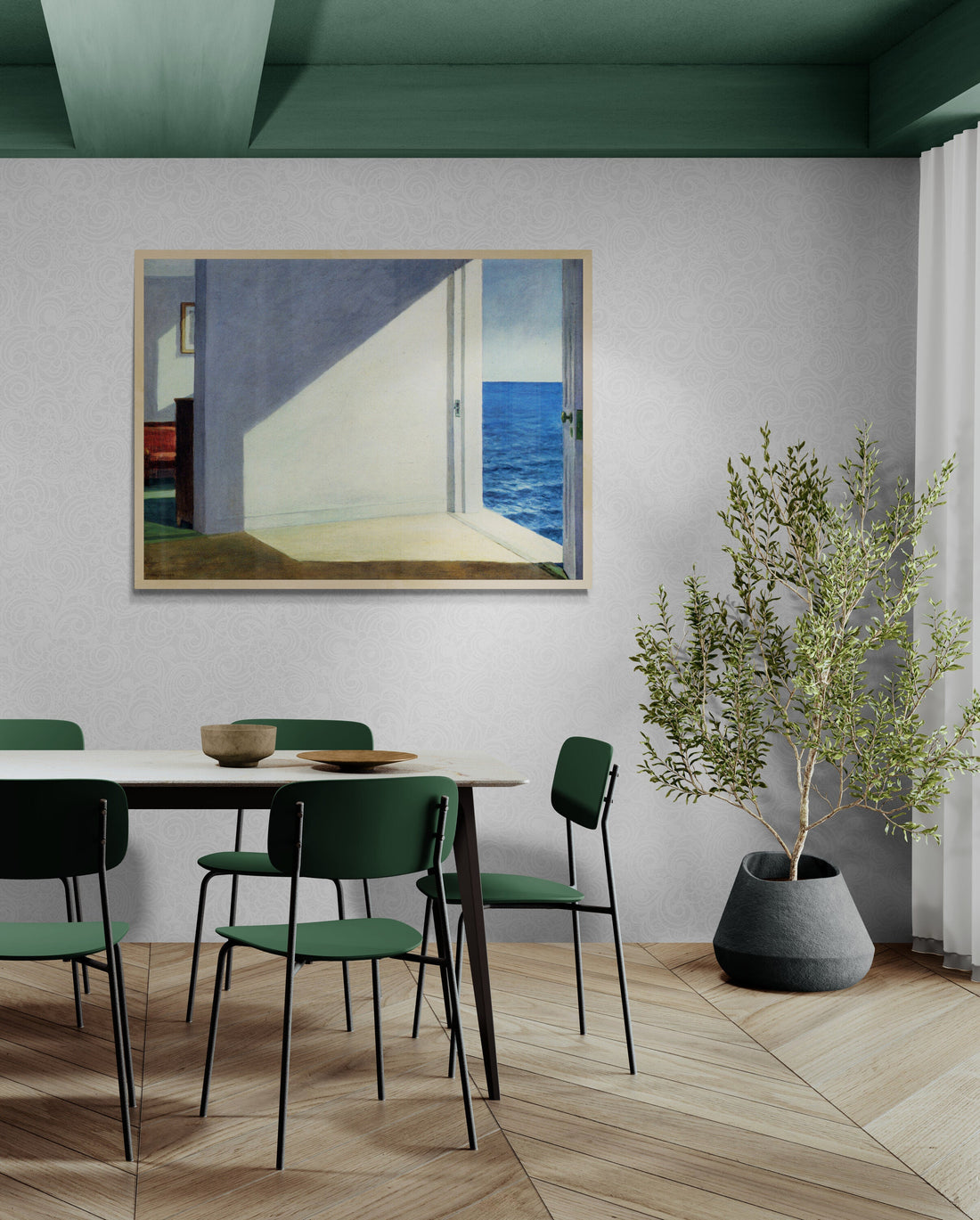Rooms by the Sea by Edward Hopper, Premium Giclée Art Print, paper art canvas, art paper or 3D Hand Finished Premium texture Print