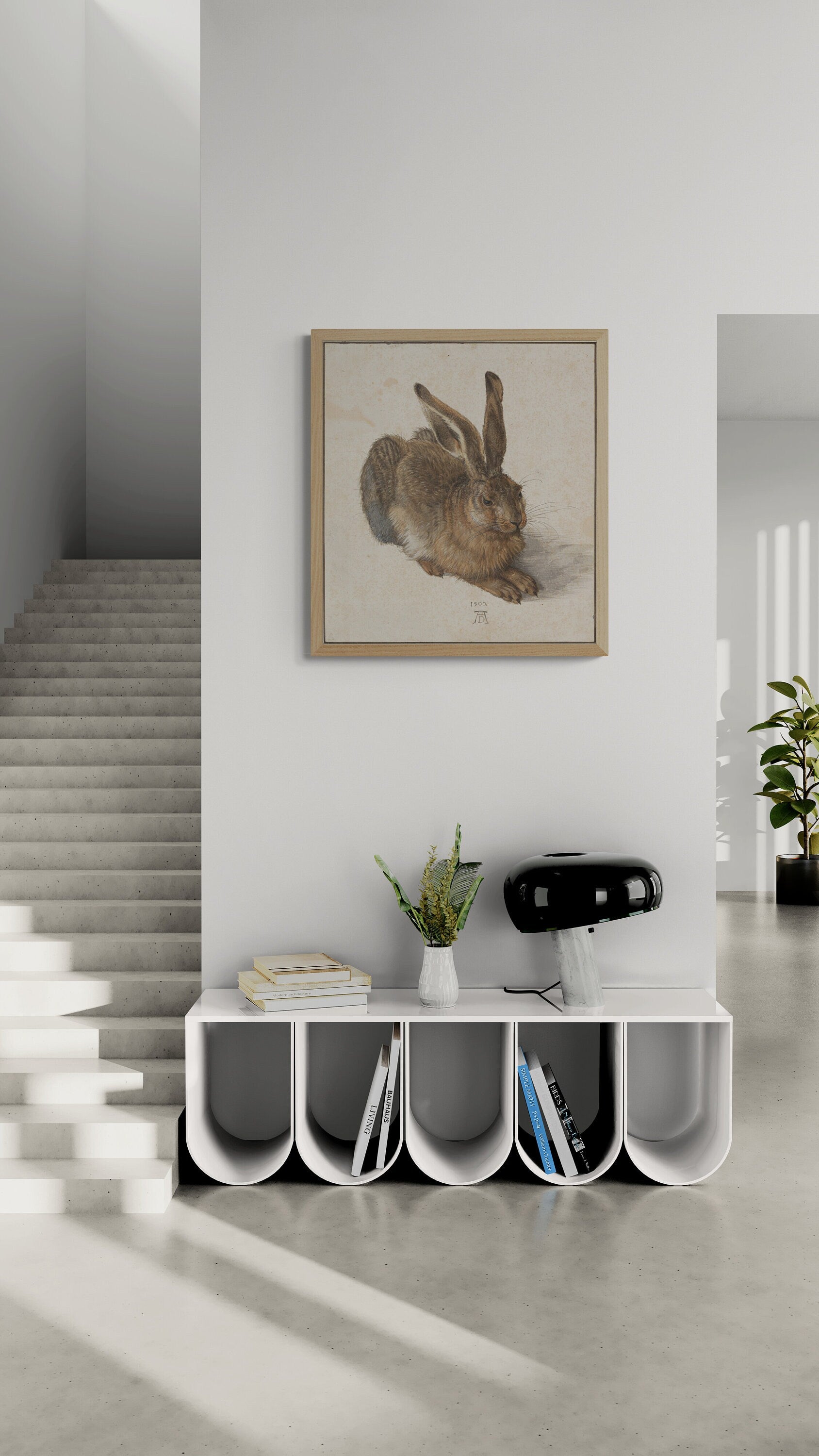 Young Hare by Albrecht Dürer, Museum-Quality Art Print on Canvas and Paper, optional: 3D texture Canvas Art, Museum Print, Poster