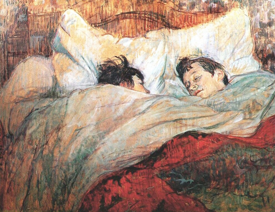 Toulouse-Lautrec 'The Bed' Giclée Art Print – Bohemian Home Decor FOSHE ART