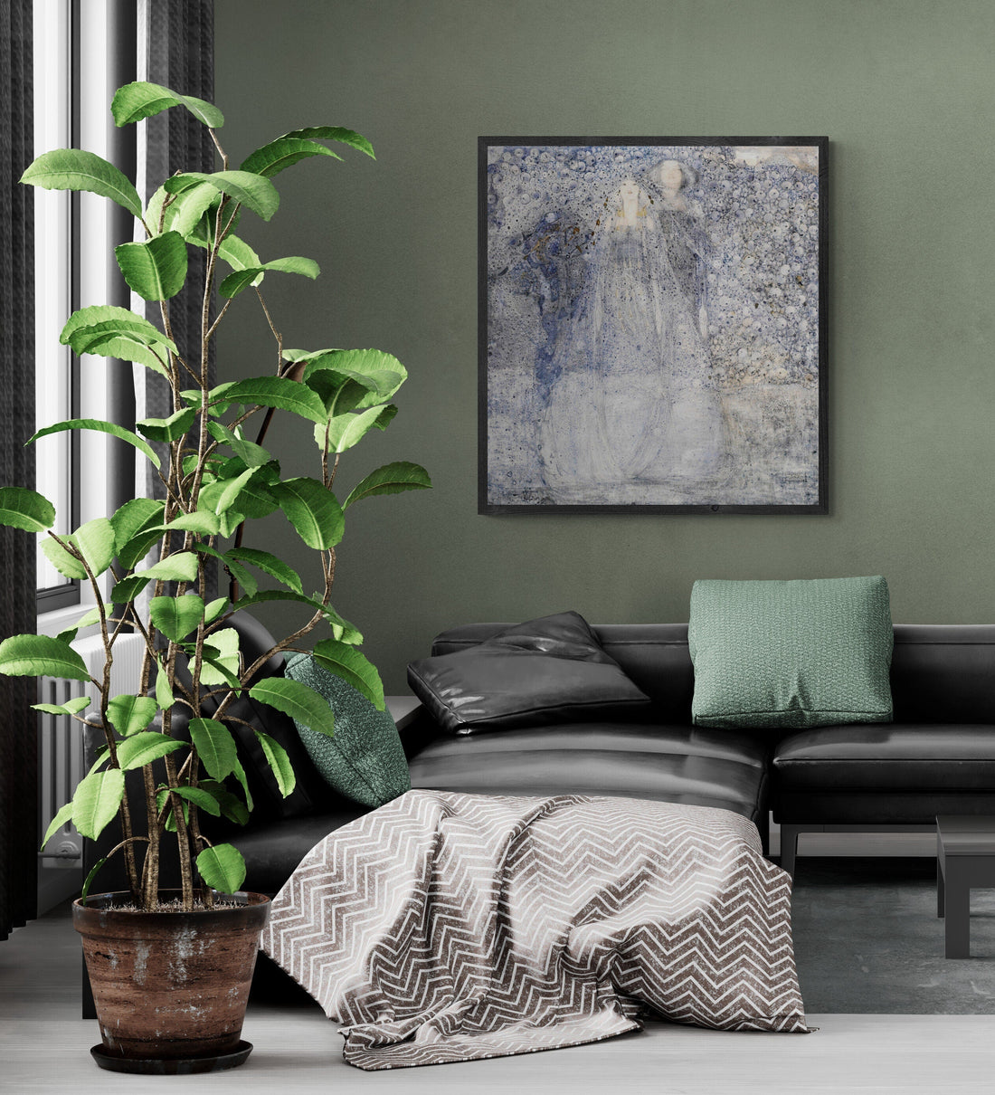 The Silver Apples of the Moon by Margaret MacDonald Museum-Quality Art Print on Canvas and Paper or 3D texture Canvas Art with brush strokes FOSHE ART