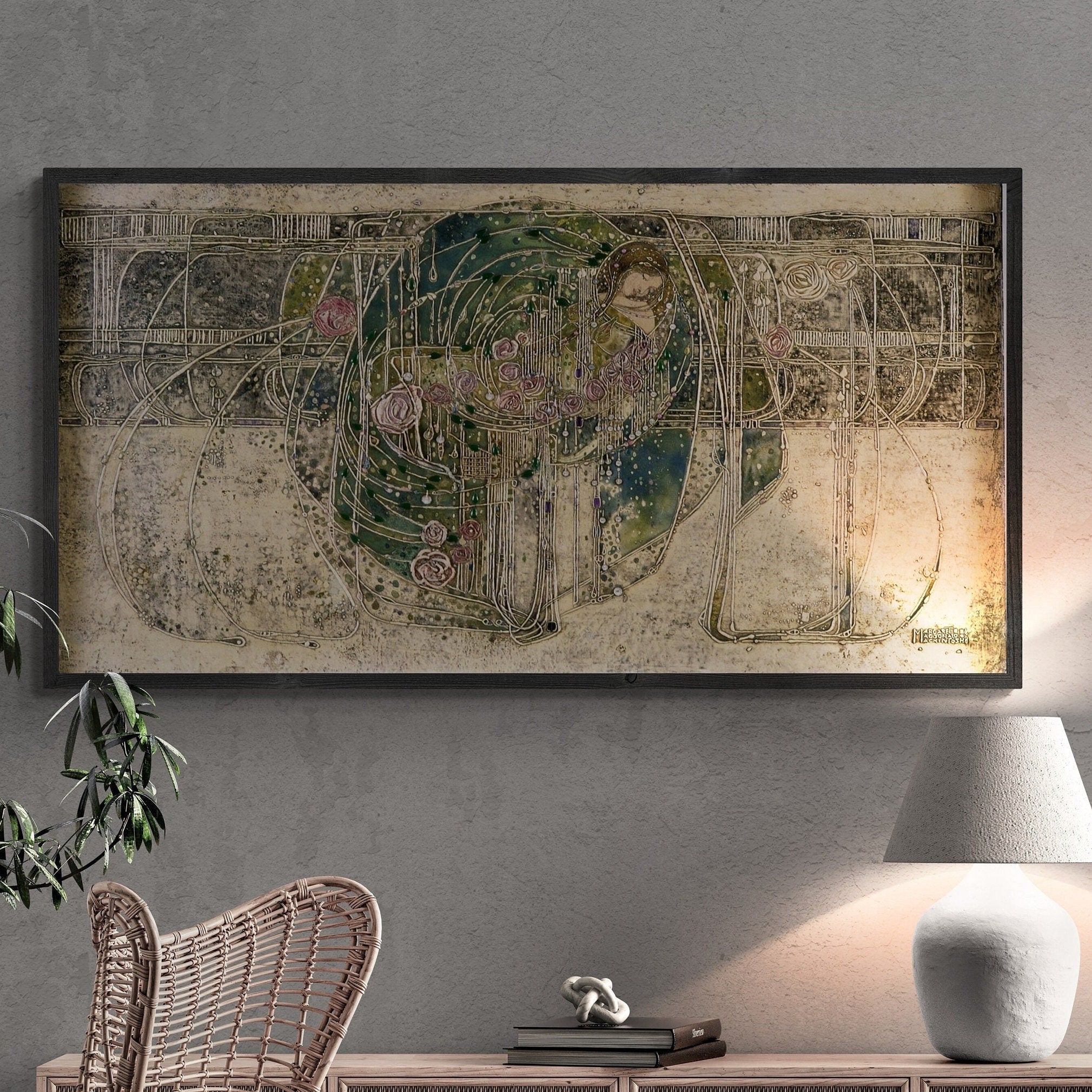 Sleeping Princess Art Print by Margaret Macdonald Mackintosh: Giclee Canvas or HQ Poster FOSHE ART
