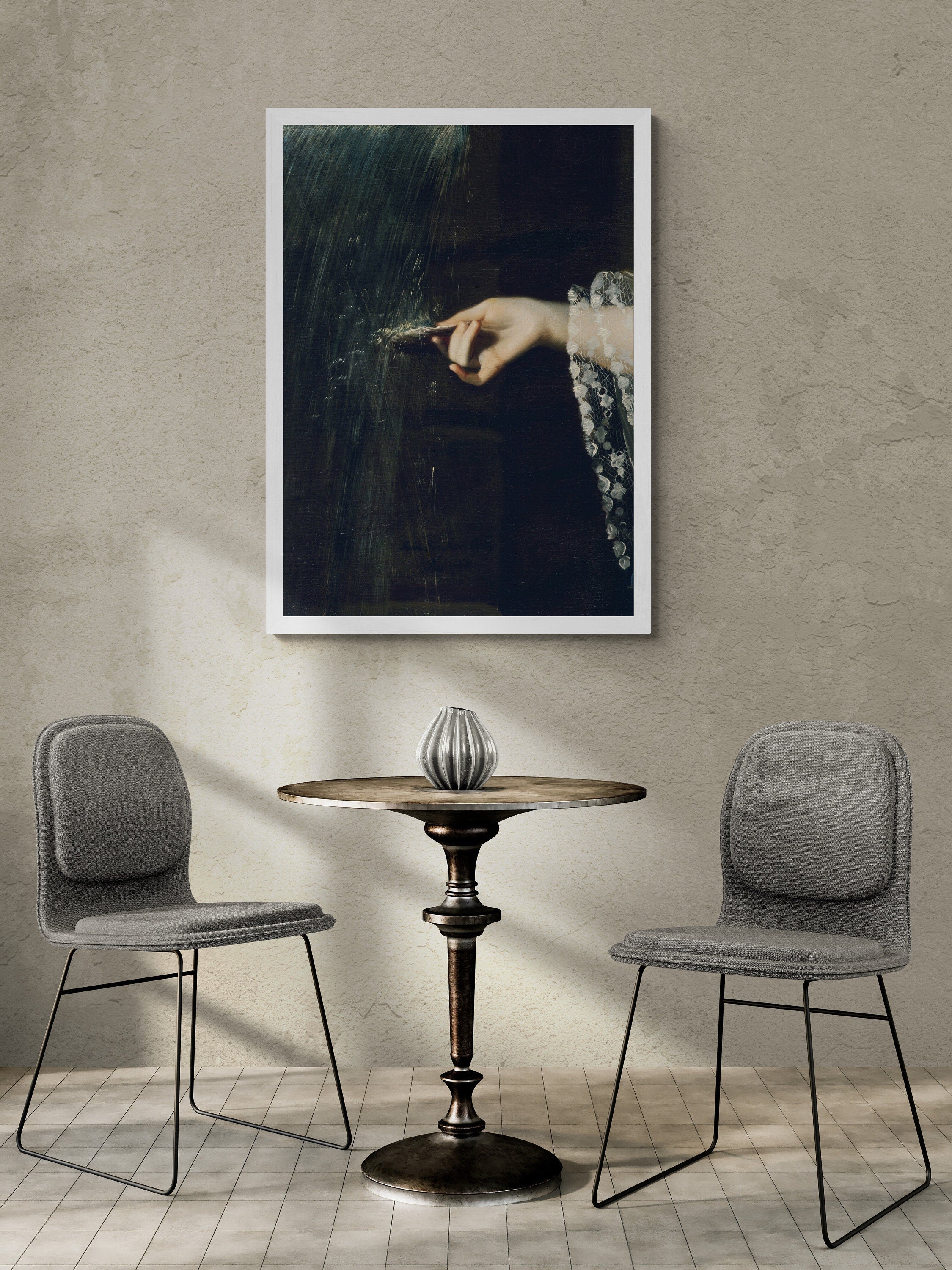 Whispers of the Past: A Victorian Enigma, Premium Giclée Art Print, paper art canvas or 3D Hand Finished Premium texture Print FOSHE ART