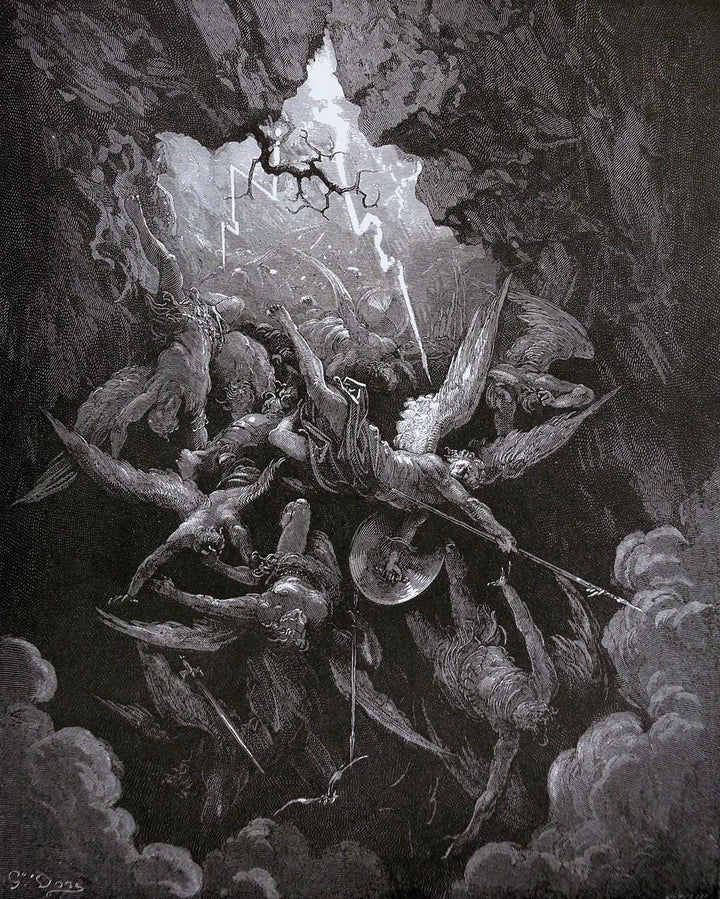 Gustave Doré Paradise Lost Art Print: Giclée Paper or Canvas FOSHE ART