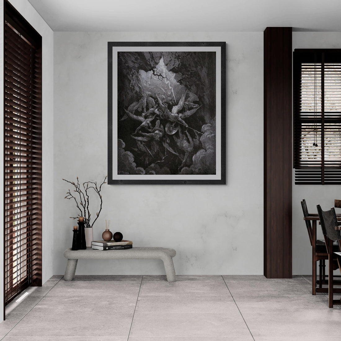 Gustave Doré Paradise Lost Art Print: Giclée Paper or Canvas FOSHE ART