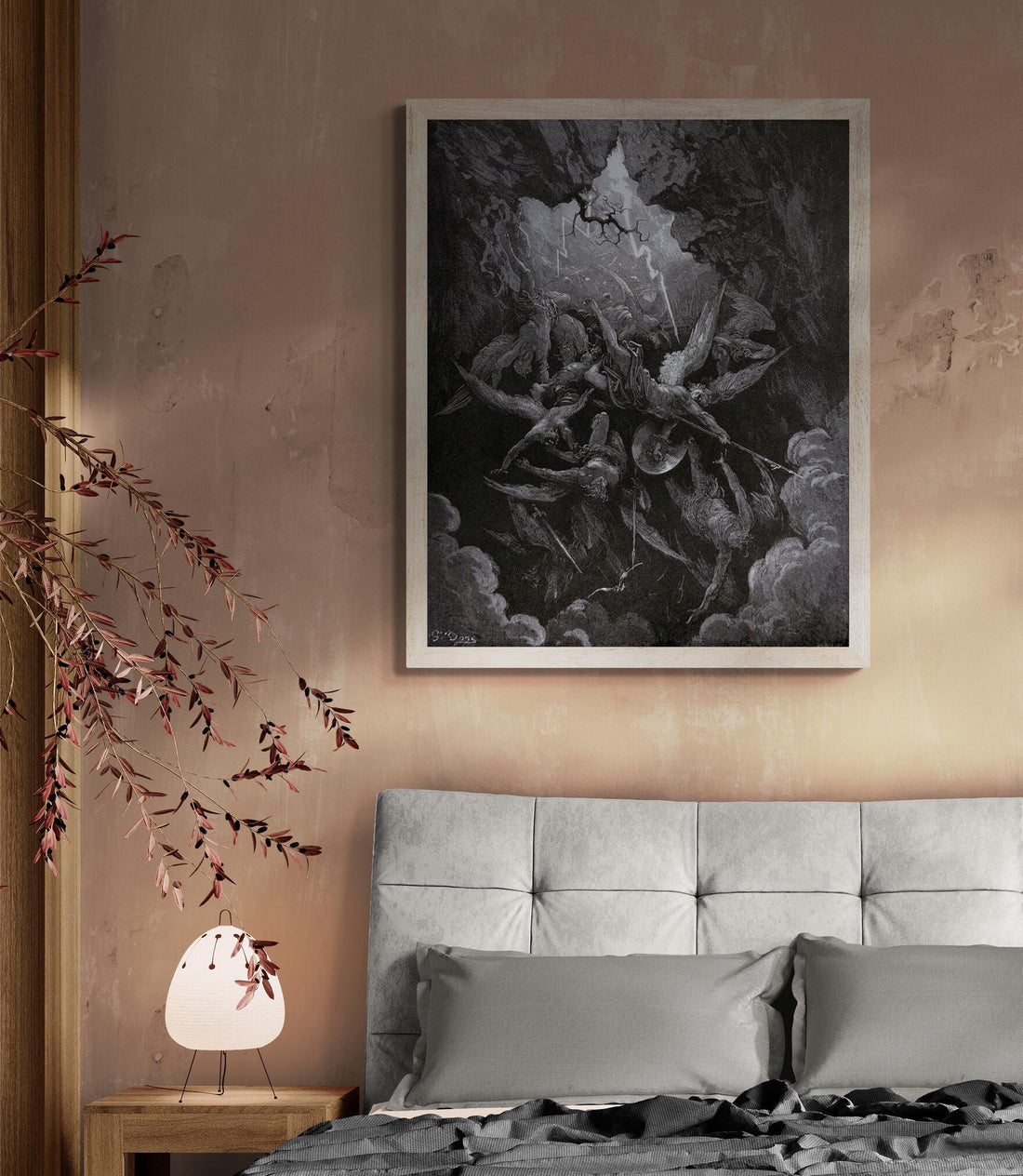 Divine Visions: Gustave Doré "Paradise Lost" Premium Giclée Art Print, Heavyweight paper/art canvas, 3D printed with texture FOSHE ART
