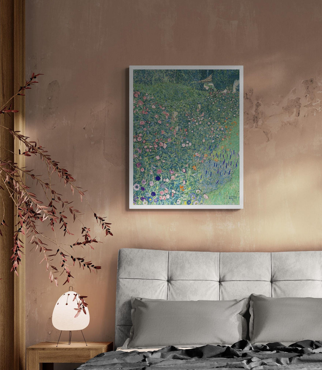 Gustav Klimt: Italian Garden Landscape Premium Giclée Art Print, Heavyweight paper/ art canvas, 3D printed with texture and brush strokes FOSHE ART