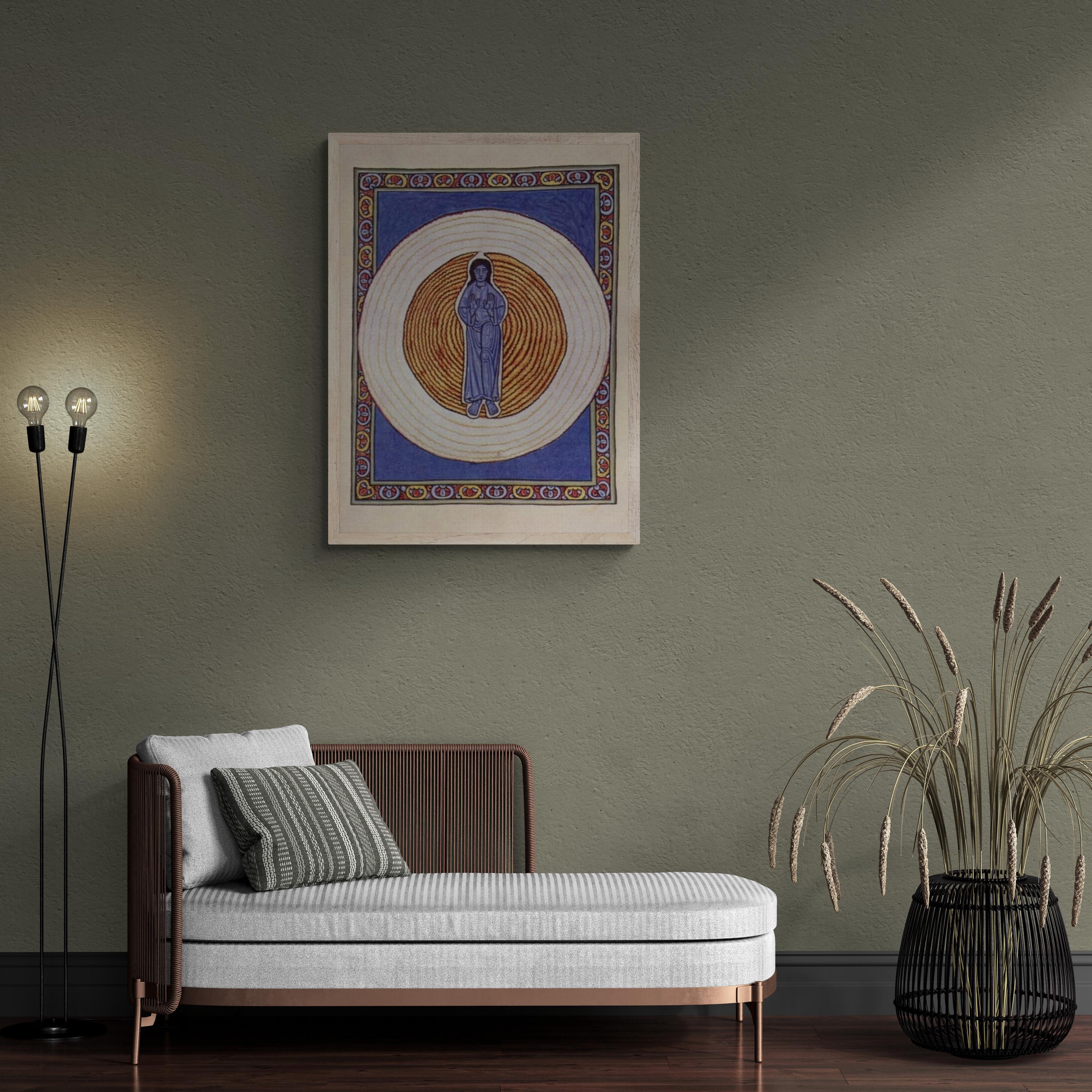 Hildegard von Bingen - The True Trinity in True Unity Art Print – Archival Heavyweight paper/ art canvas, Catholic Art Print, Mystic Vision