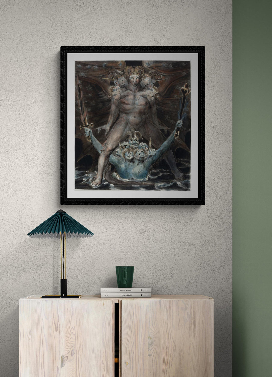 William Blake: The Great Red Dragon and the Beast from the Sea, giclee art print on Hahnemuhle photo rag FOSHE ART