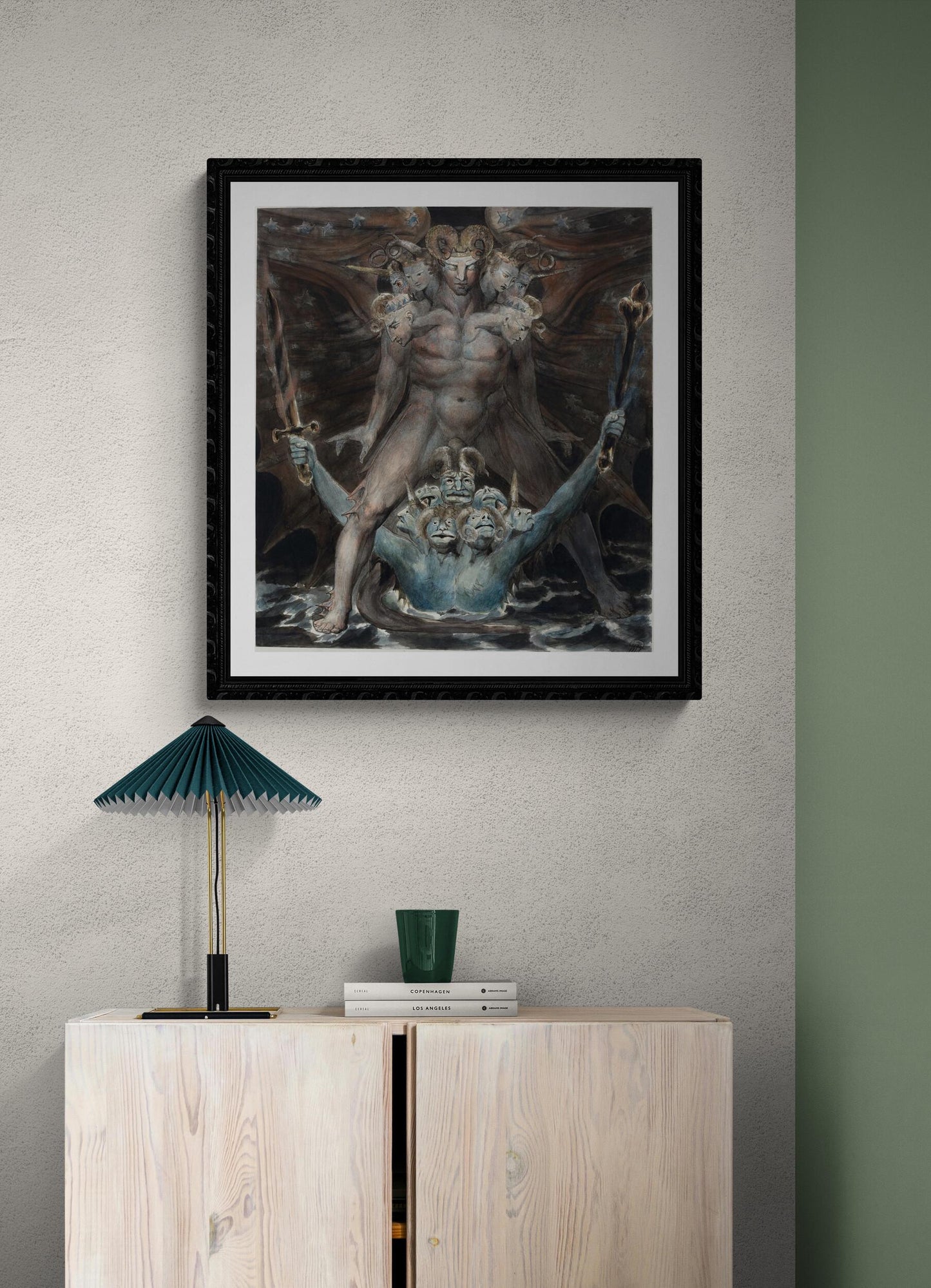 William Blake: The Great Red Dragon and the Beast from the Sea, giclee art print on Hahnemuhle photo rag FOSHE ART