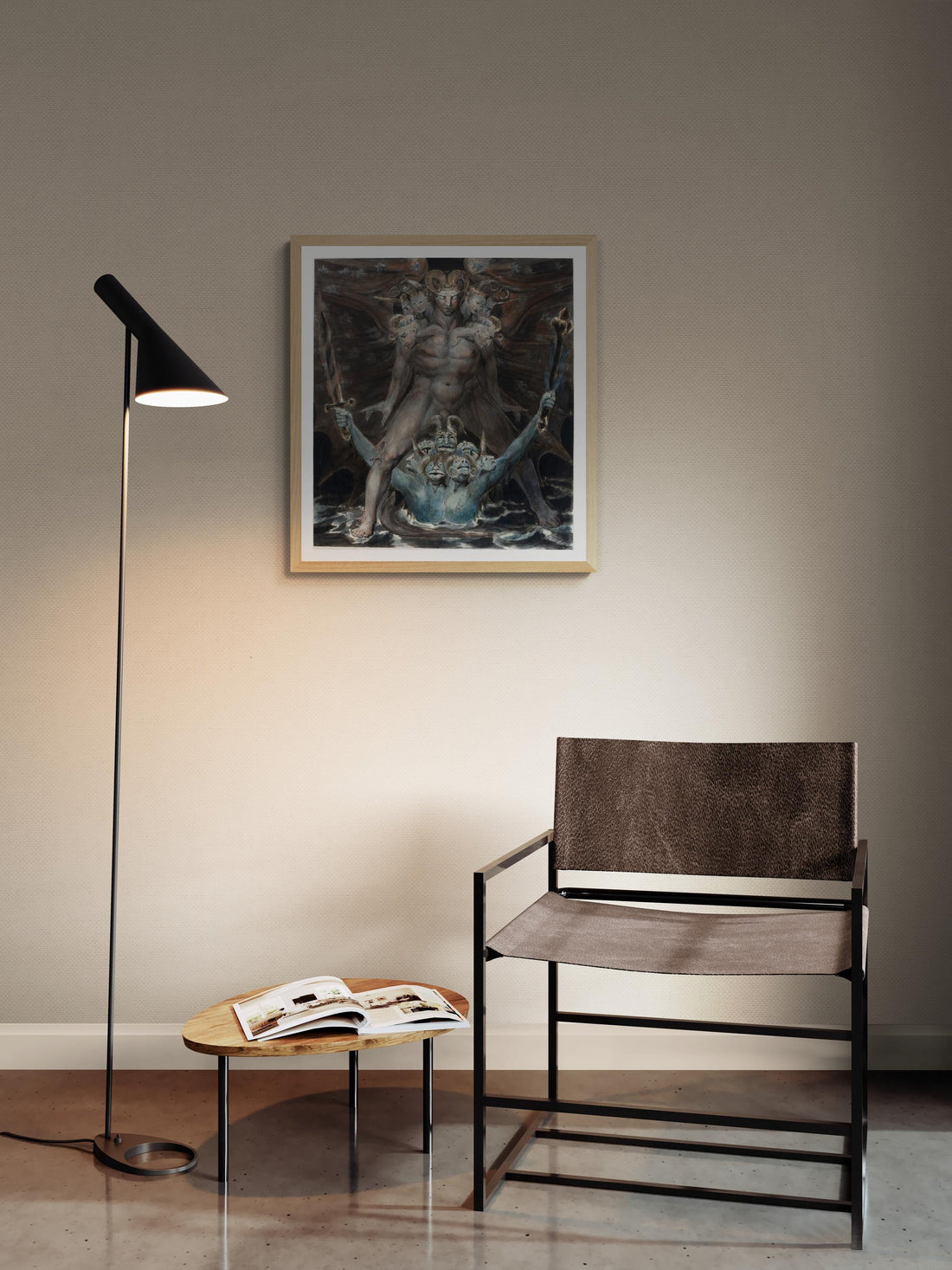 William Blake: The Red Dragon Giclée Art Print, Book of Revelation FOSHE ART