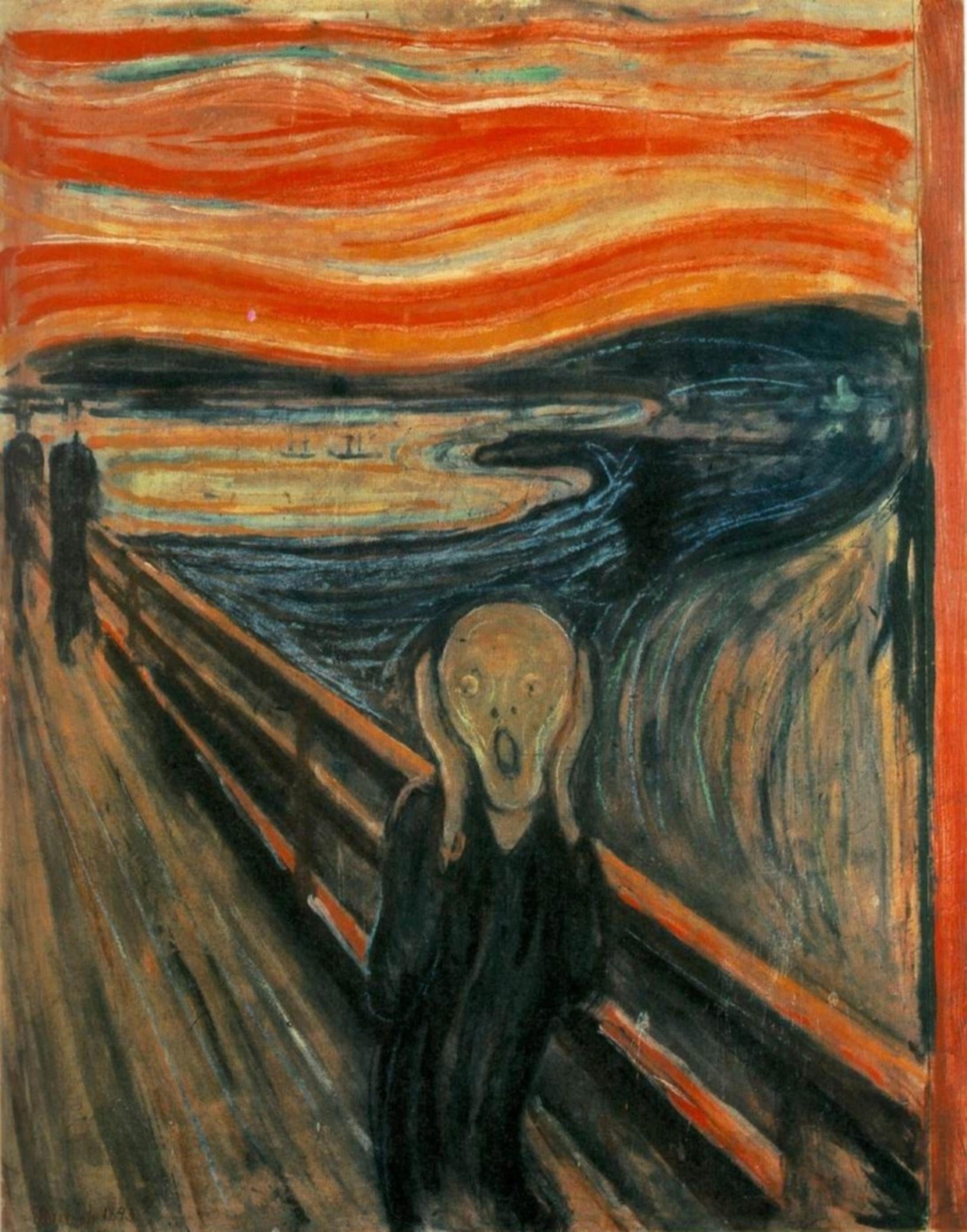 The Scream by Edvard Munch - Premium Reproduction Art Print on Canvas, Paper, Poster or 3D texture Canvas Art FOSHE ART